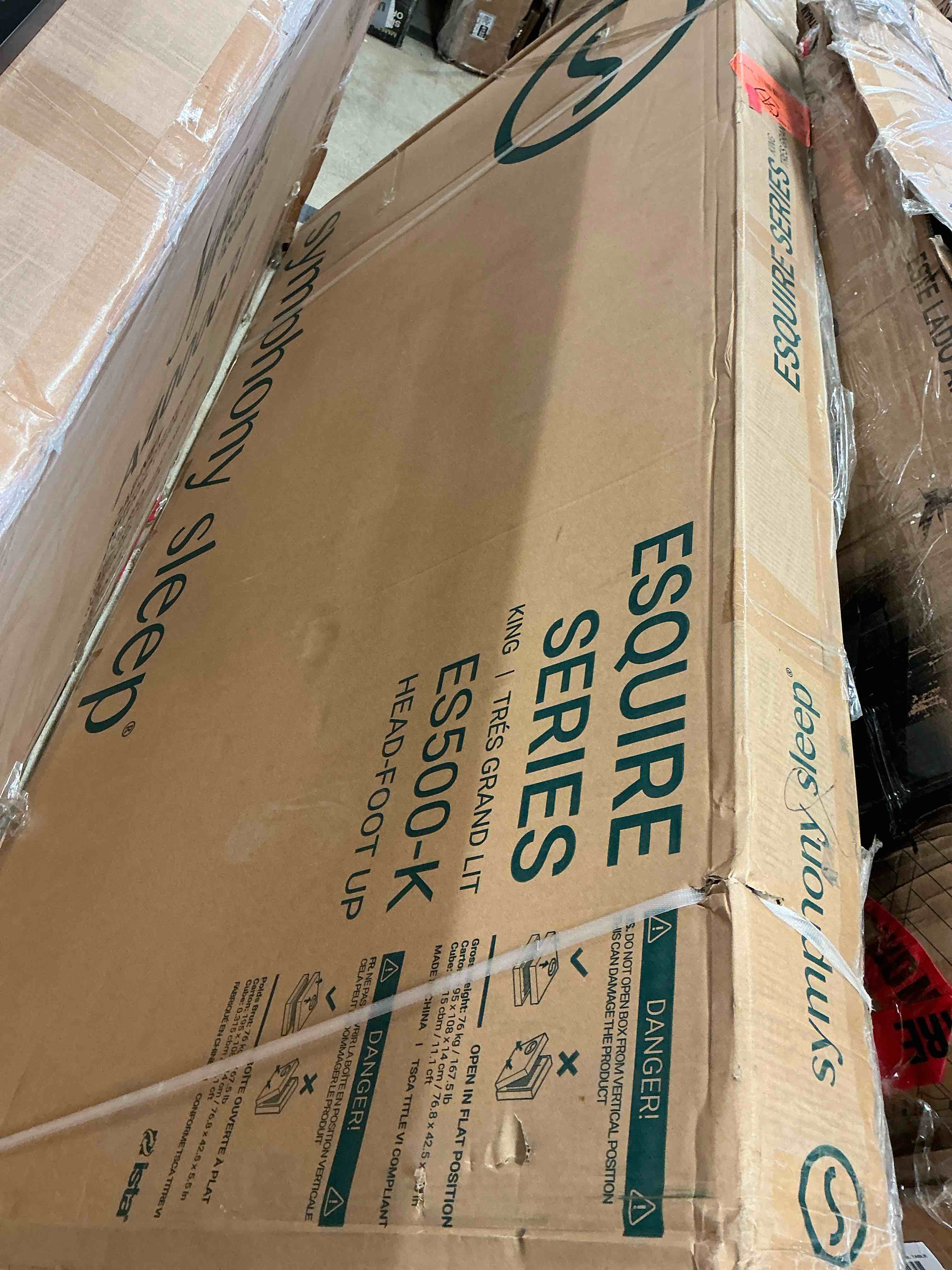 Condition photo showing As Is for es500 adjustable base king 