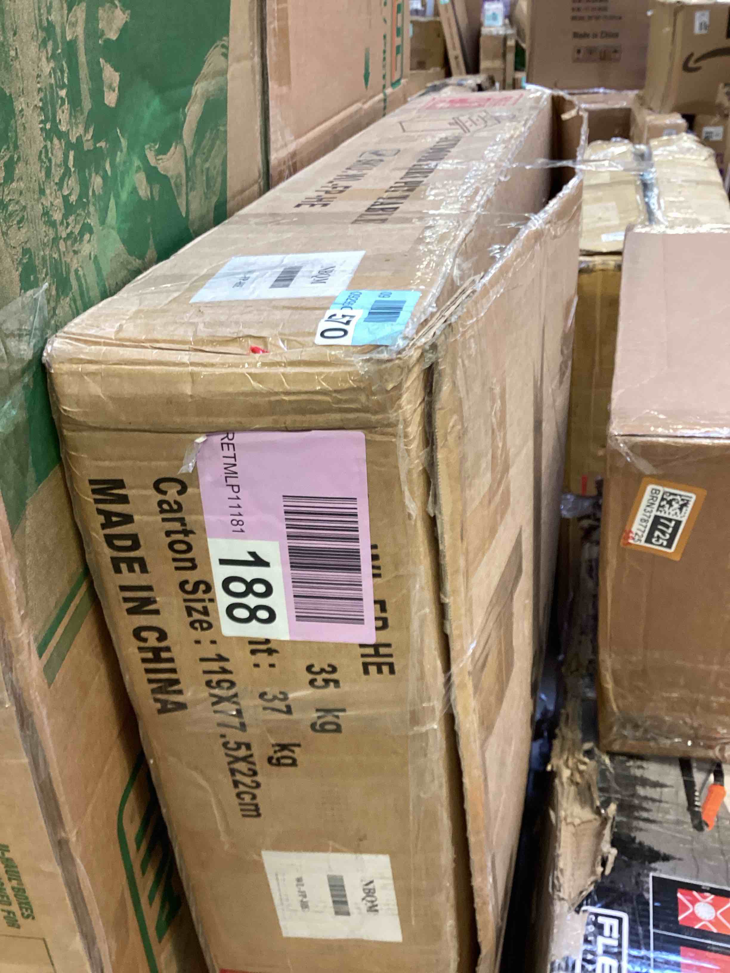 Condition photo showing As Is for layinsun 44-inch propane gas rectangle fire pit table 55000 btu firepits for outside (incomplete) 