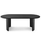 dwen 79" modern large oval dining table (incomplete only table top) 