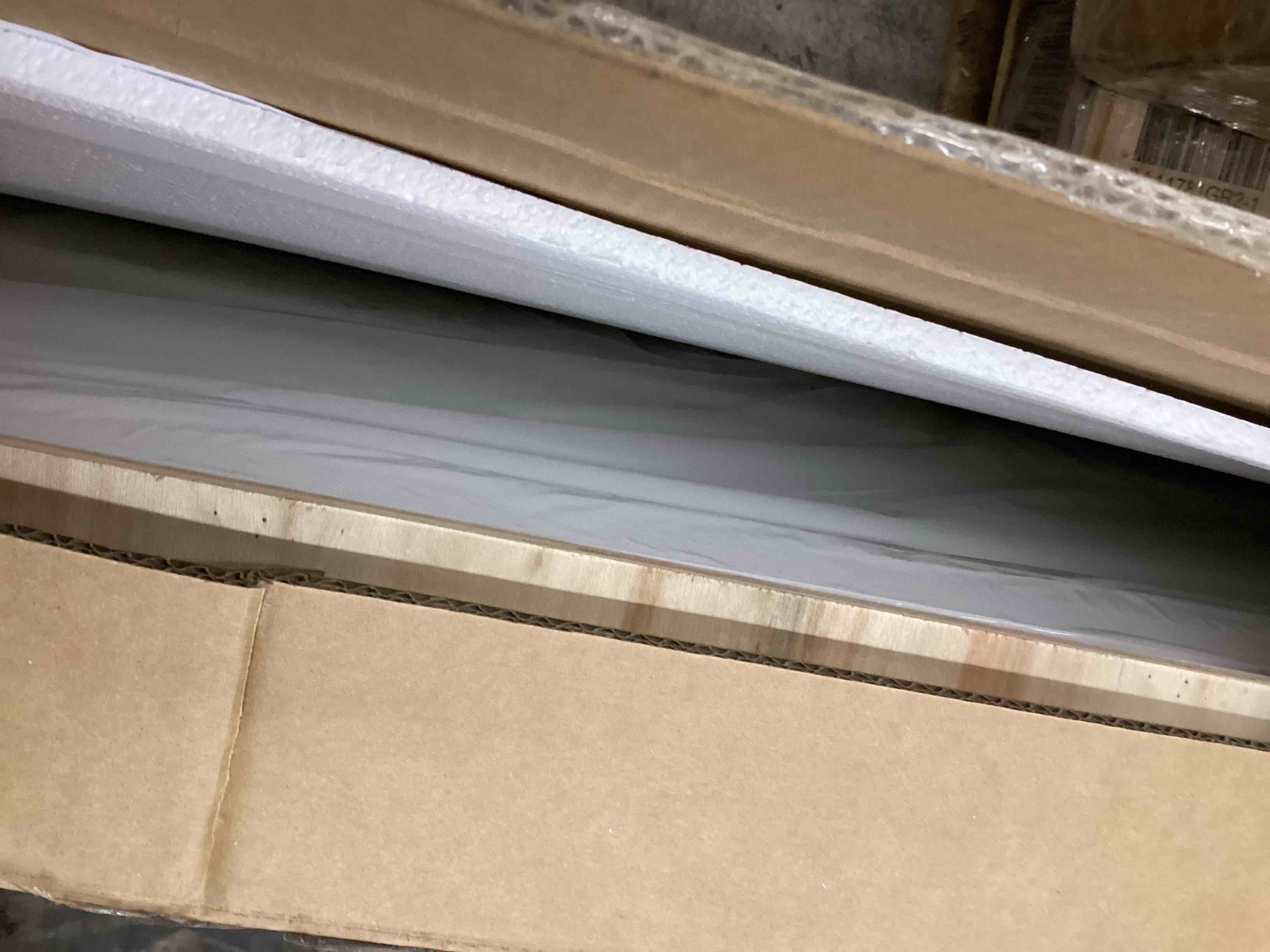 Condition photo showing New/Like New for paneled manufactured wood 1-panel white primed bi-fold door with hardware kit by smartstandard