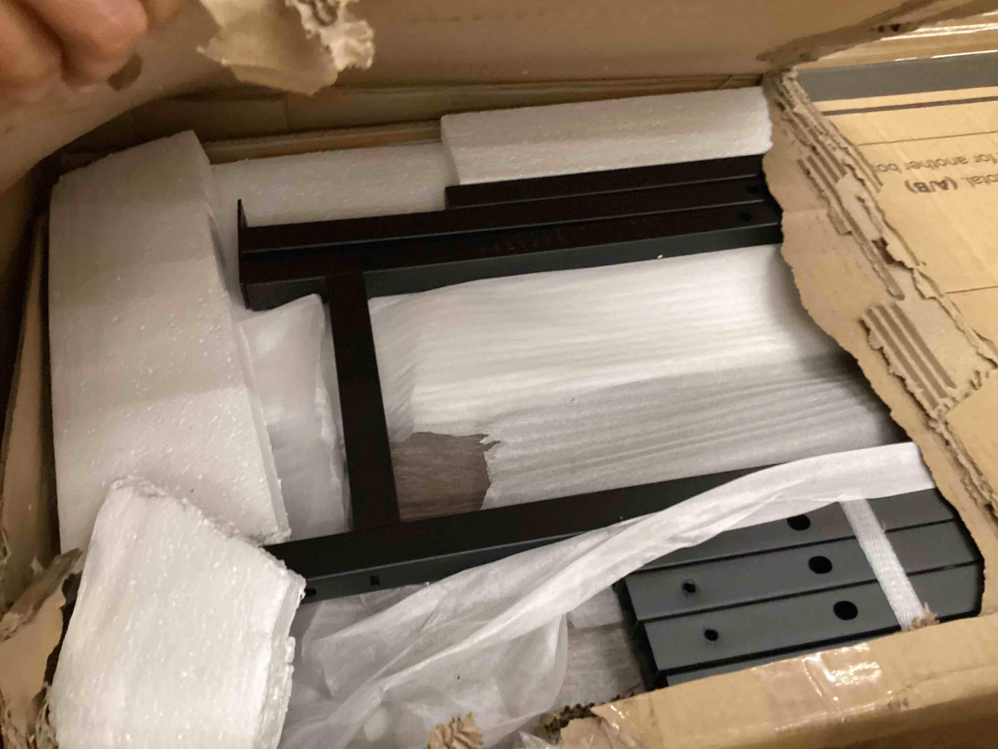 Condition photo showing Good Condition for corner bed frame with storage bookcase and led lights, daybed with 2 underneath storage drawers and charging station for living room,bedroom & guest room by wrought studio™ color: gray | size: twin (incomplete box a only) 