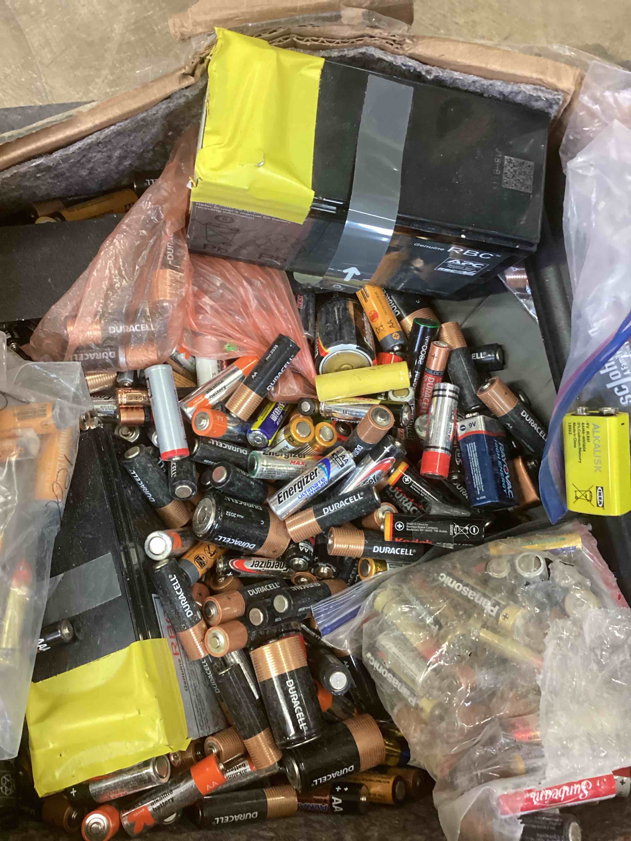 assorted alkaline batteries (may vary sizes)