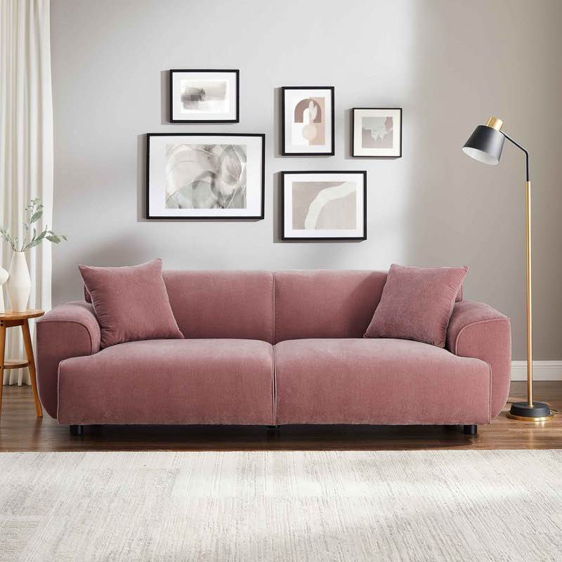 minimore modern style 91"w wallas 3seater sofa by latitude run®. (incomplete box b only back frame)
