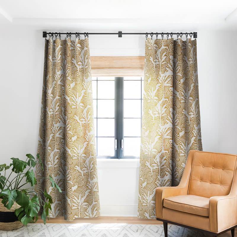 Yanesha polyester blackout curtain single panel