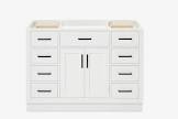Ariel Hepburn 48 In Single Base Cabinet White