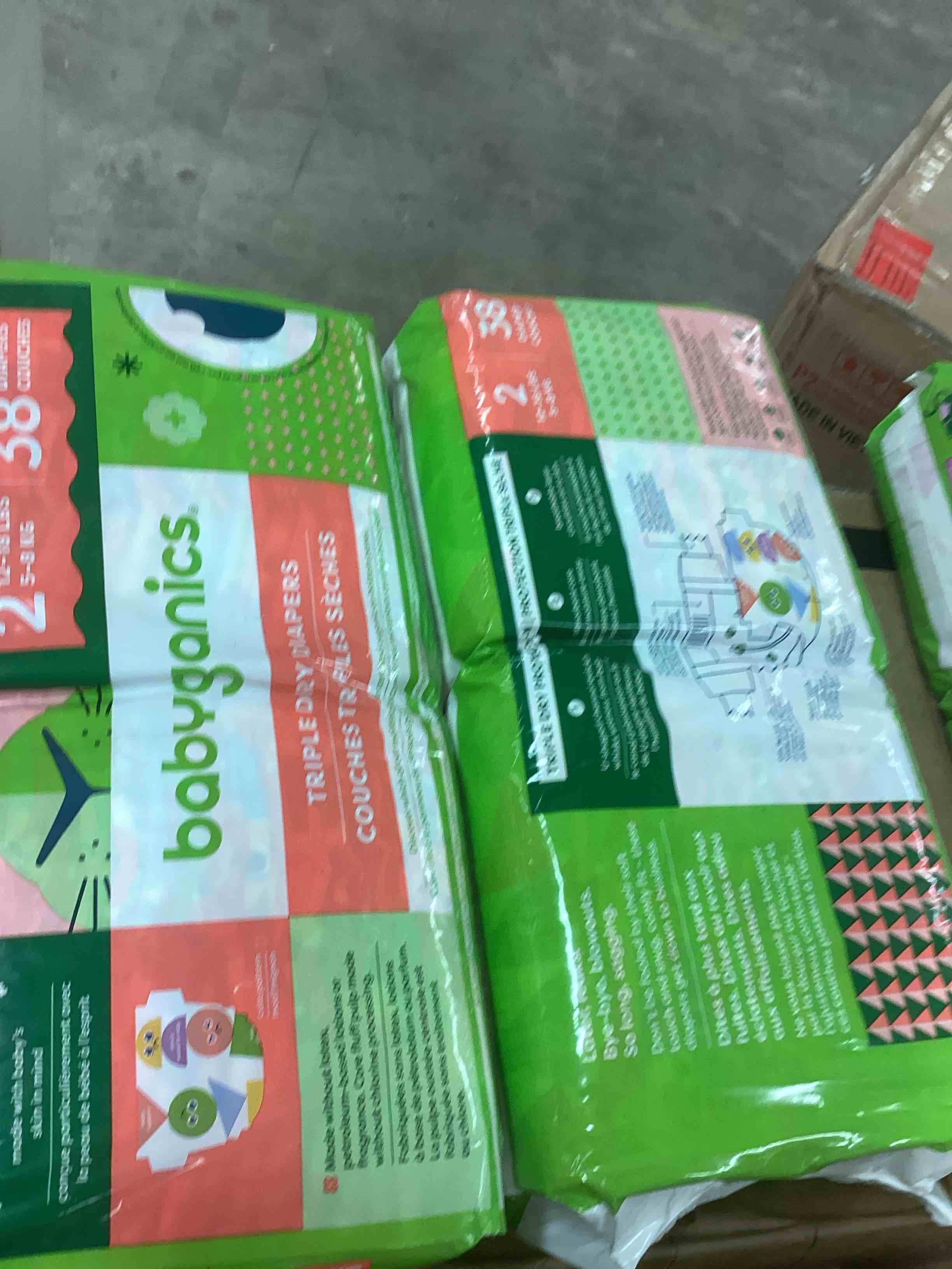 Condition photo showing New/Like New for babyganics disposable diapers bag - size 2 - 38ct