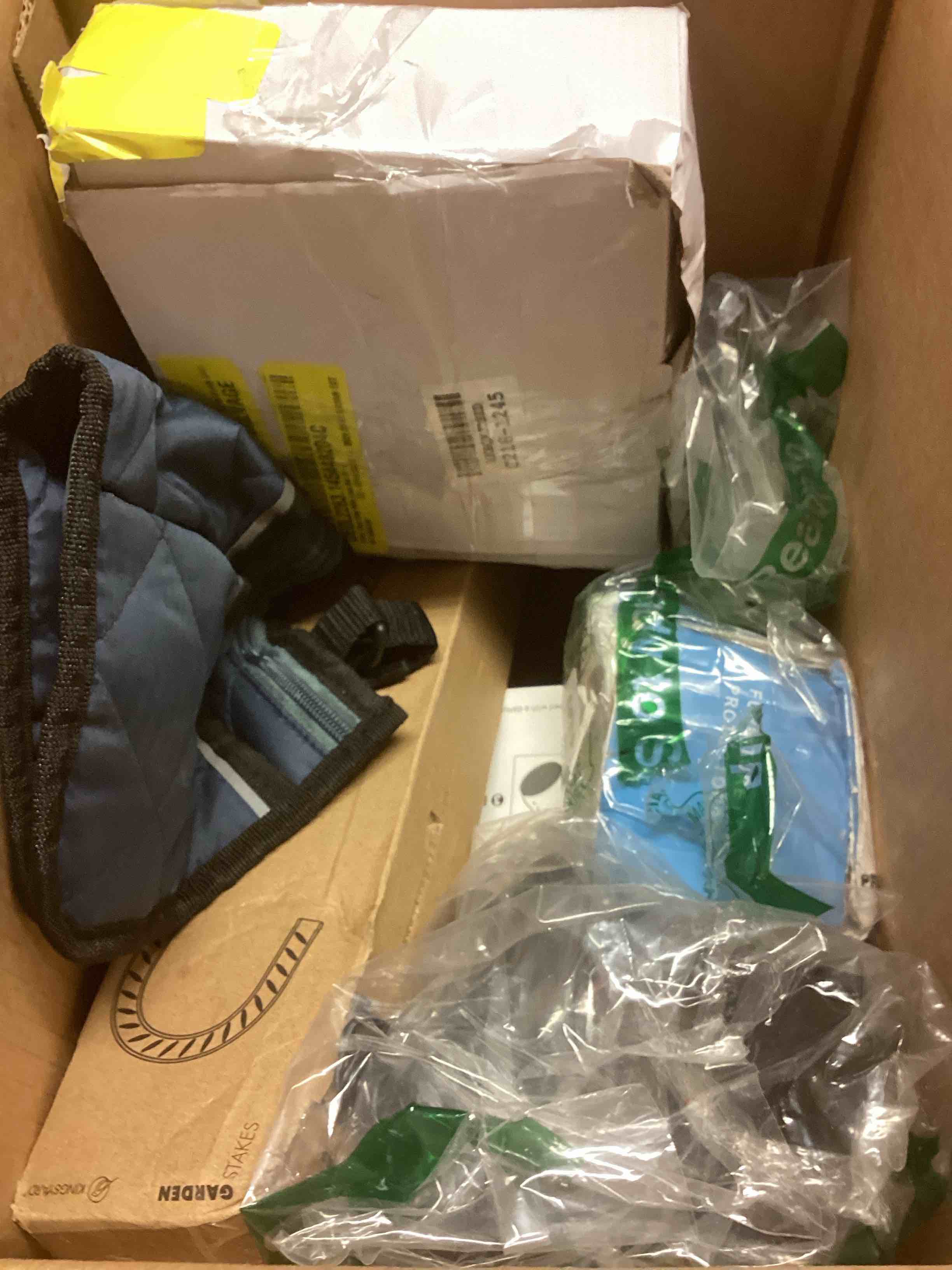 Condition photo showing As Is for assorted home improvement lot (small tools, screw, home accessories, etc.)