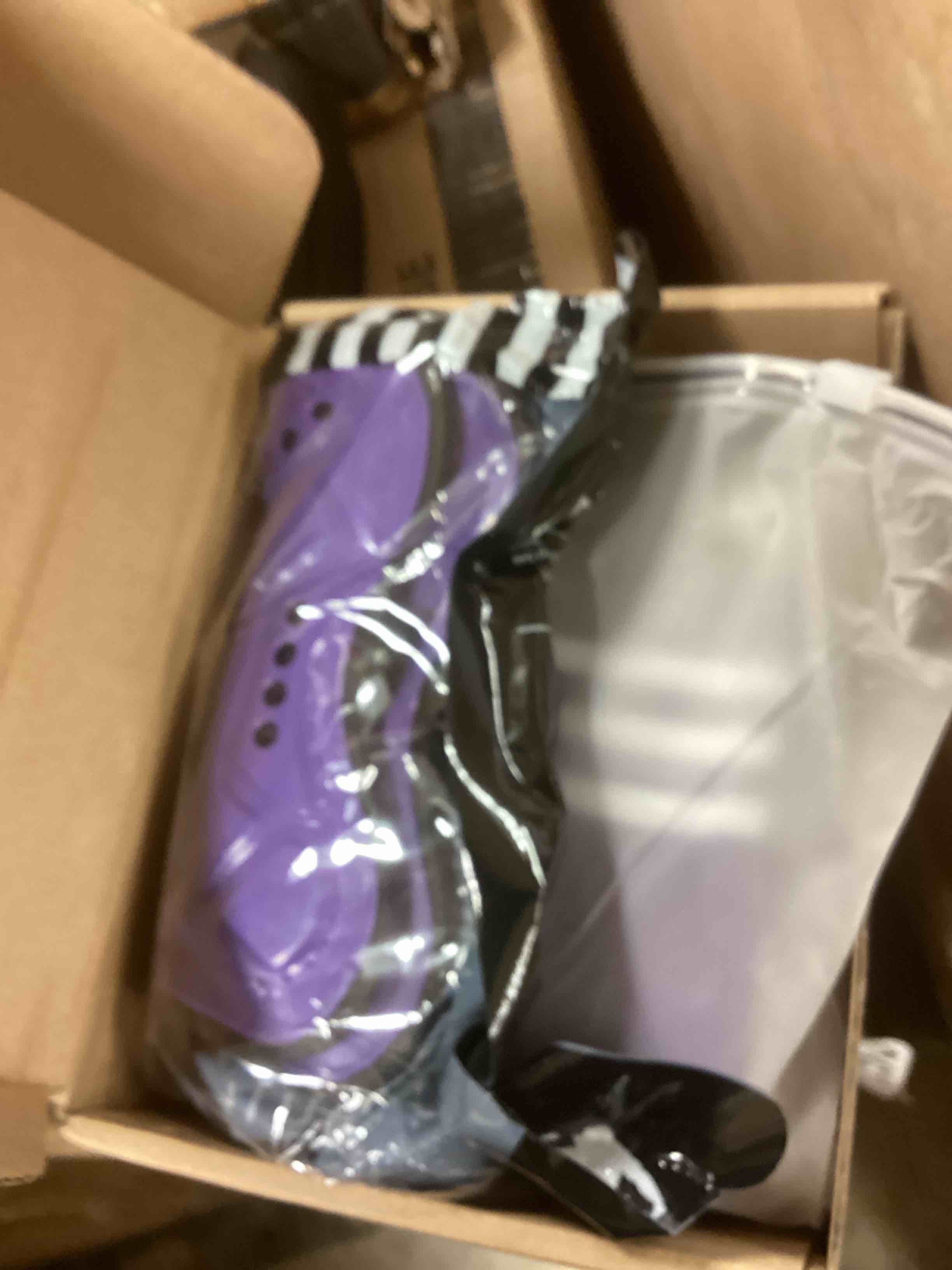 Condition photo showing New/Like New for liliful 4 pcs soccer shin guards set for girl kids youth include 1 shin guards & 3 sport socks protective lightweight gear leg pads gear for 3-15 girls boy children teens dark purple small