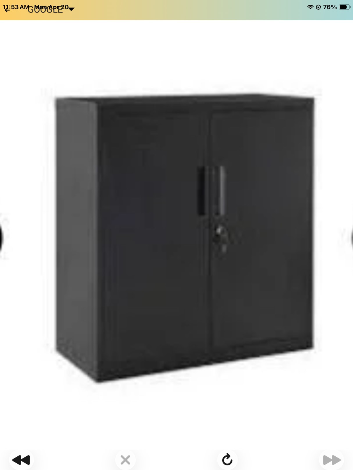 storage cabinet, black