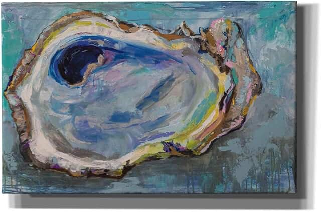  ART.COM Stretched Canvas Print Oyster Two by Jeanette Vertentes, 32" × 48”