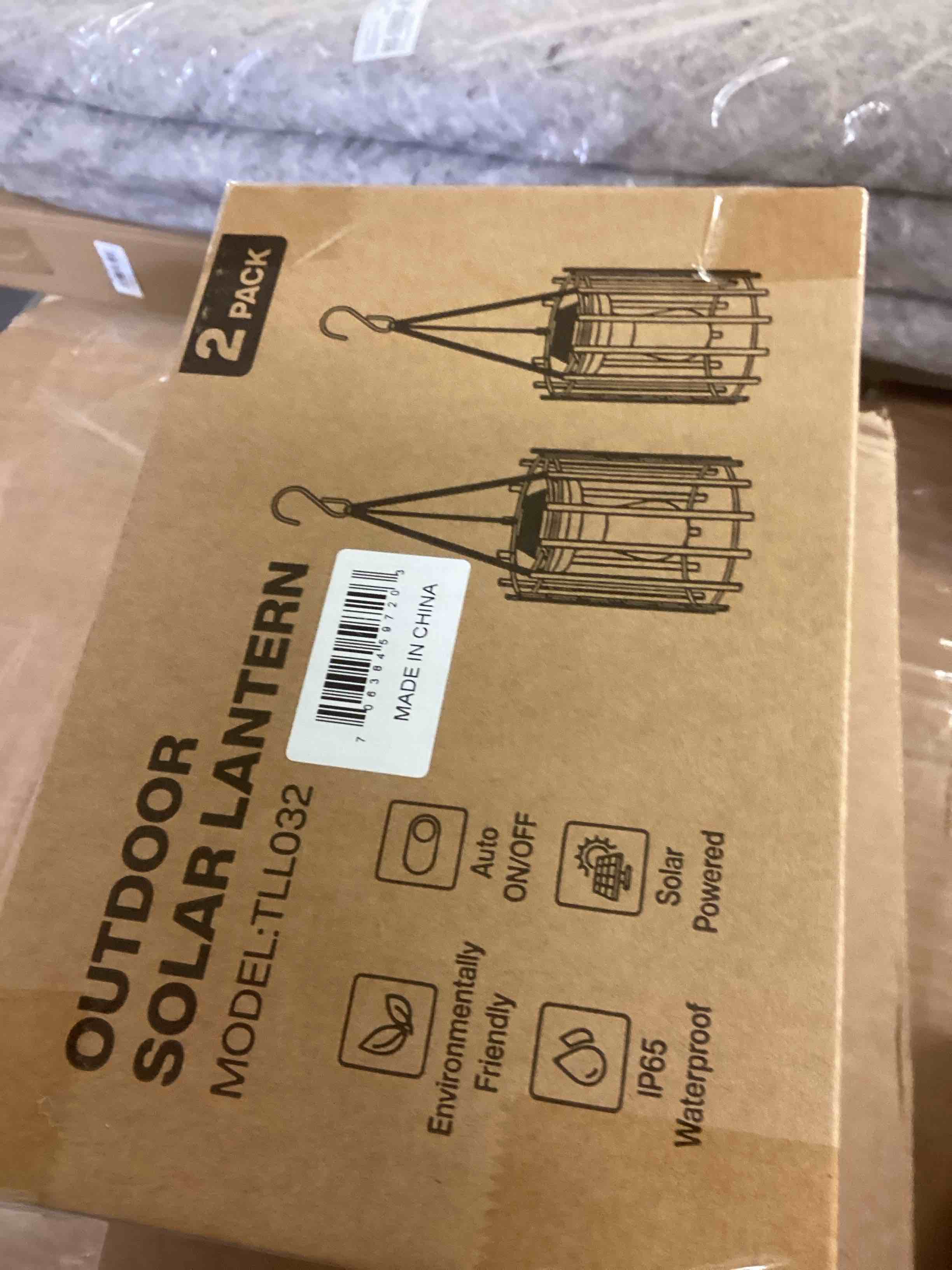 Condition photo showing New/Like New for kooper solar lanterns outdoor waterproof, upgraded bright hanging solar lights outdoor lanterns decorative, auto on/off metal hanging lantern lights for proch yard patio garden decor 2 pack