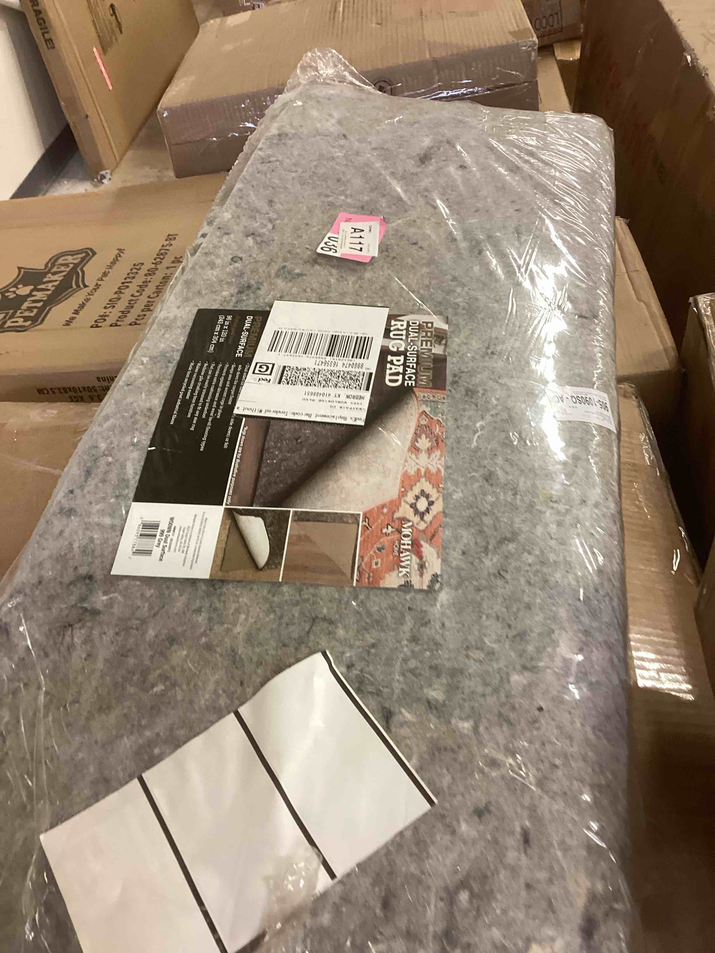 Condition photo showing New/Like New for mohawk home 8'x10' dual surface rug pad
