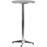 flash furniture mellie 23.25" round aluminum indoor-outdoor bar height table with flip-up table