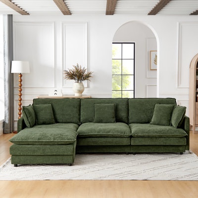tripp 110.2 -inch modern l-shaped sectional sofa ( incomplete one box only)