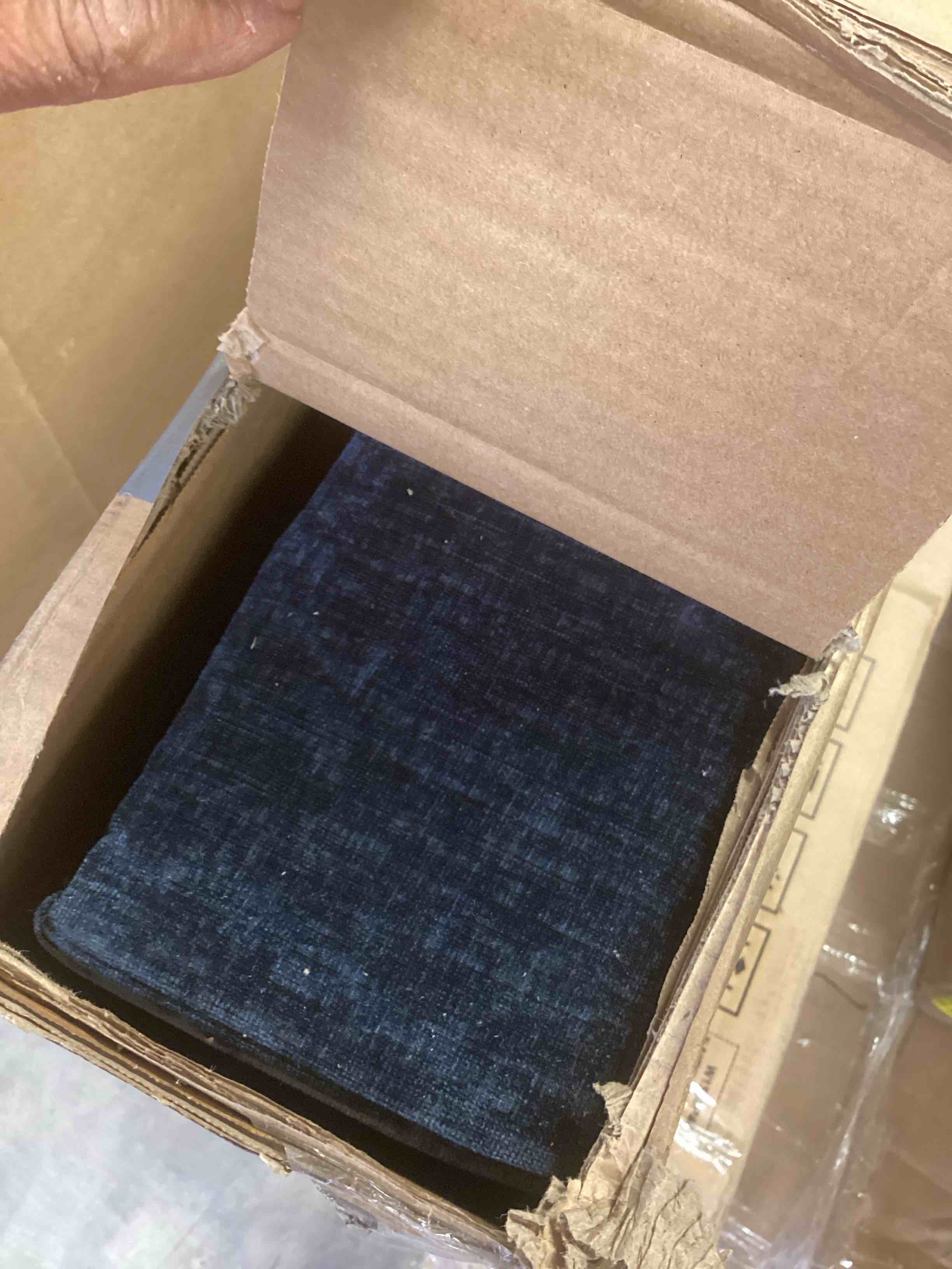 Condition photo showing Good Condition for 110*55” modern modular u-shaped sectional sofa with waist pillows,6 seat upholstered symmetrical indoor furniture,comfy chenille cloud couch set ( incomplete one box of 4 only)