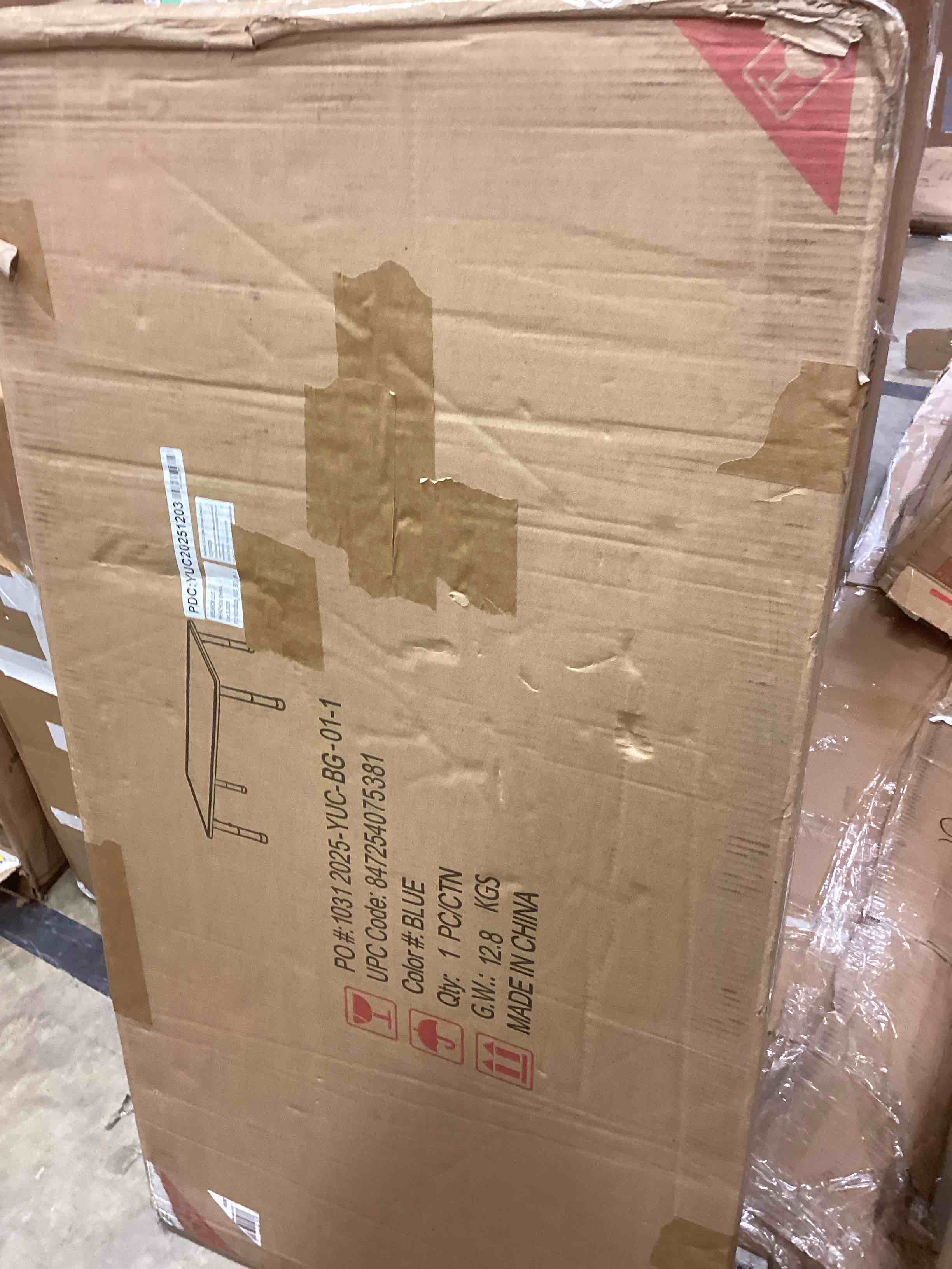Condition photo showing Good Condition for flash furniture yu-ycy-060-rect-tbl-blue-gg rectangular preschool activity table - 47 1/4"l x 23 5/8"w( incomplete top only)