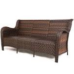 lorentz premium all-weather wicker 5 - person patio conversation set by beachcrest home™ (incomplete box 1 only )