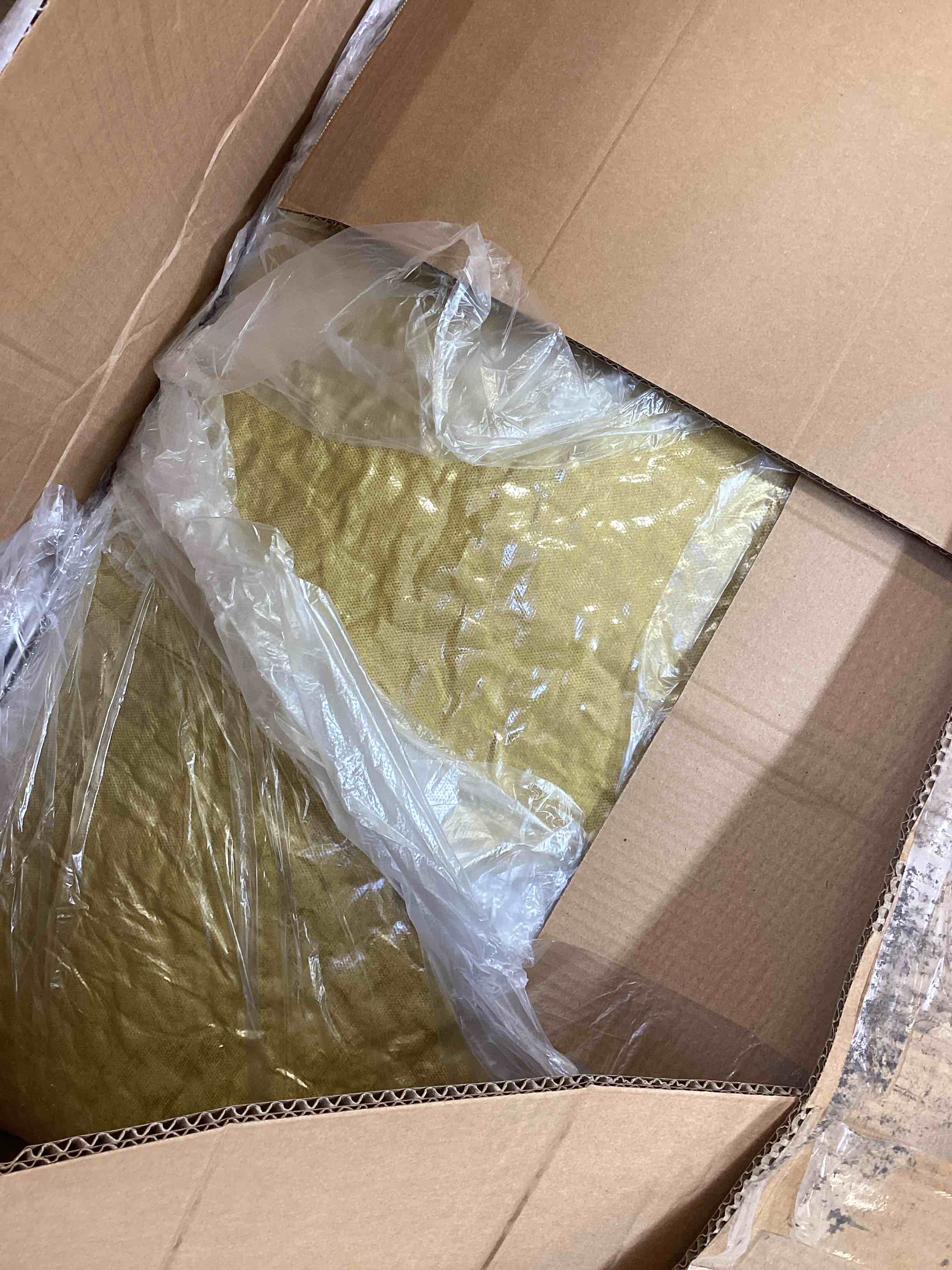 Condition photo showing New/Like New for ball & cast 84" chenille comfy deep seat loveseat,2-seater cloud sofa,modern cozy recliner couch with 2 throw pillows,memory foam & dual-layer seat padding for living room,apartment,office,yellow (incomplete box 1 only)