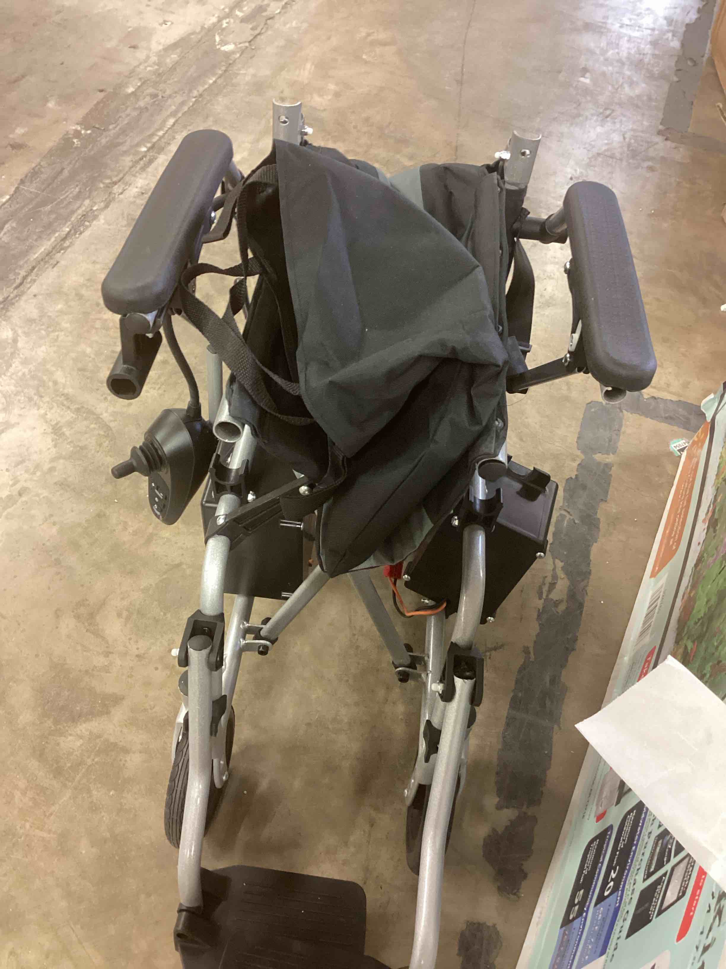 Condition photo showing As Is for juswell electric wheelchair am1001