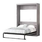 LHYY Majestic Arch 1pc Full Size Bed Adjustable HB Grey Polyfiber Tufted Upholstered Wooden Bedframe Bedroom Furniture (incomplete only one box) 