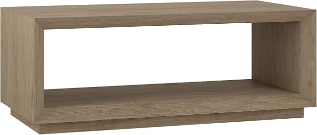 48 inch coffee table in antiqued gray oak finish ct2001