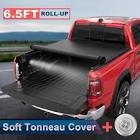 soft roll-up truck bed tonneau cover for dodge dakota 1997-2004, fleetside 6.5 ft 78 in bed, not for