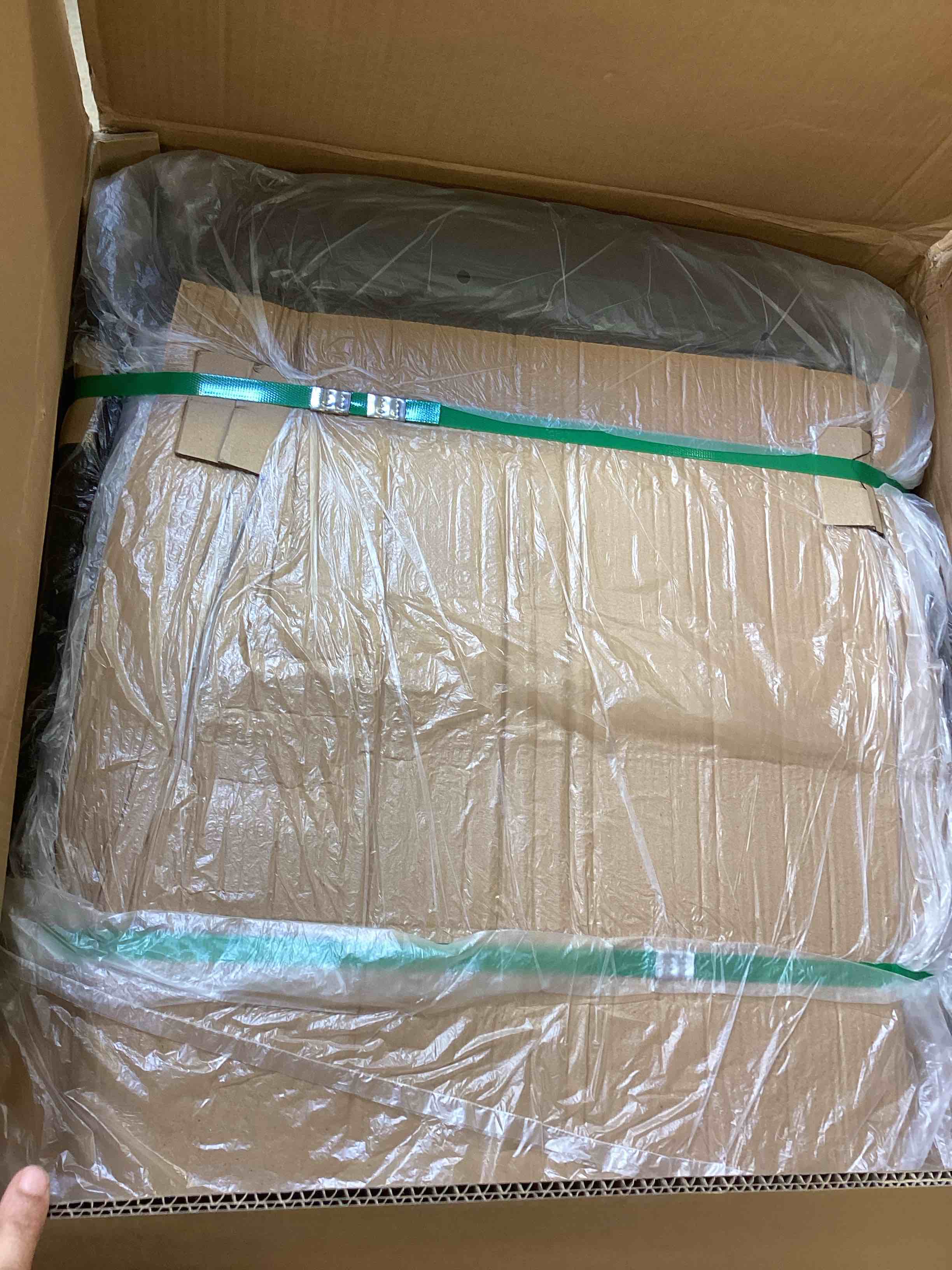 Condition photo showing New/Like New for bestier 35 in. w black power lift recliner chair with 8-point massage and heating,living room chair with pillow,pocket( only 1 box) 