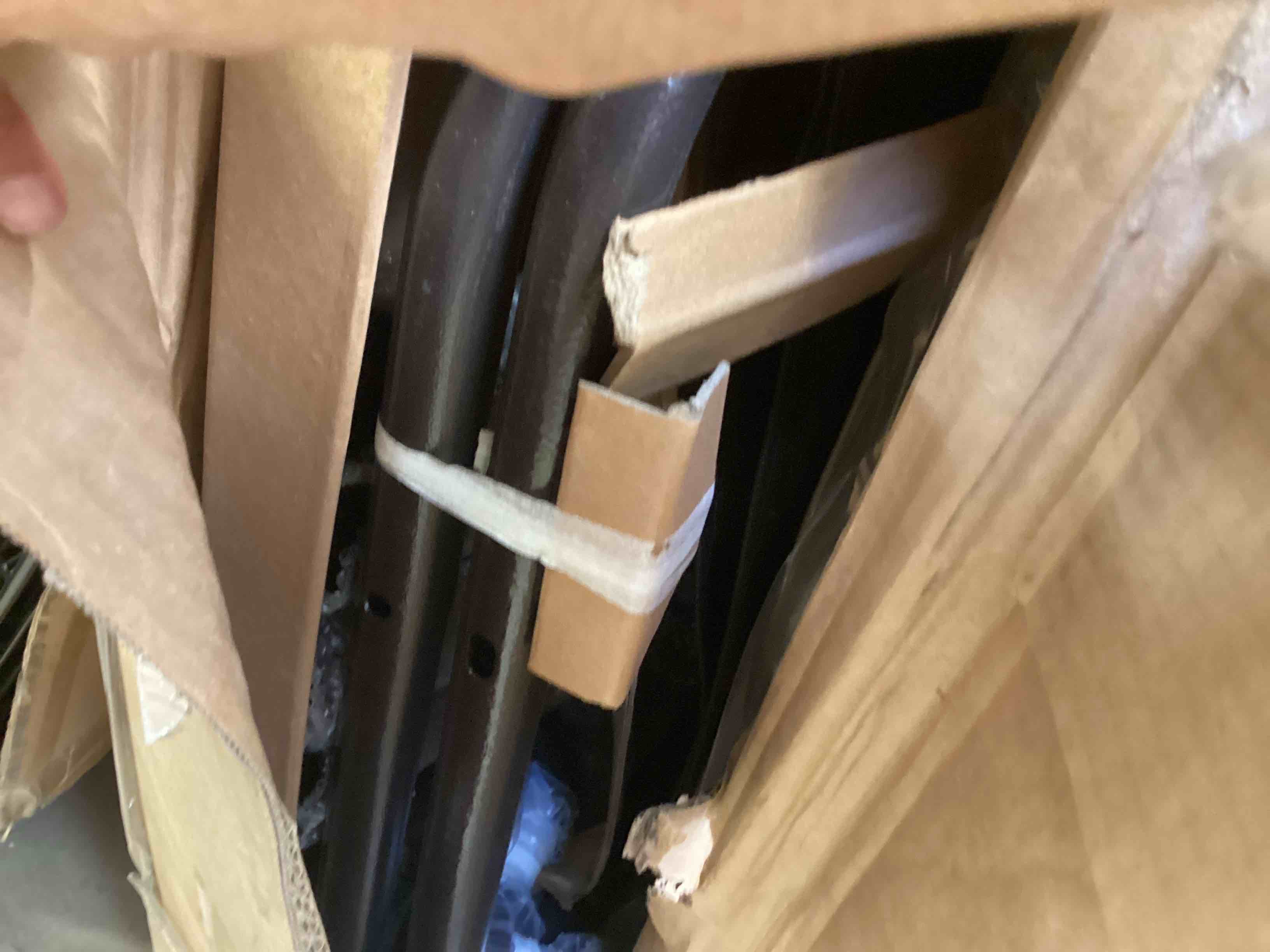 Condition photo showing Good Condition for  zzw 3-seat metal patio swing with adjustable backrest and canopy tilt khaqi