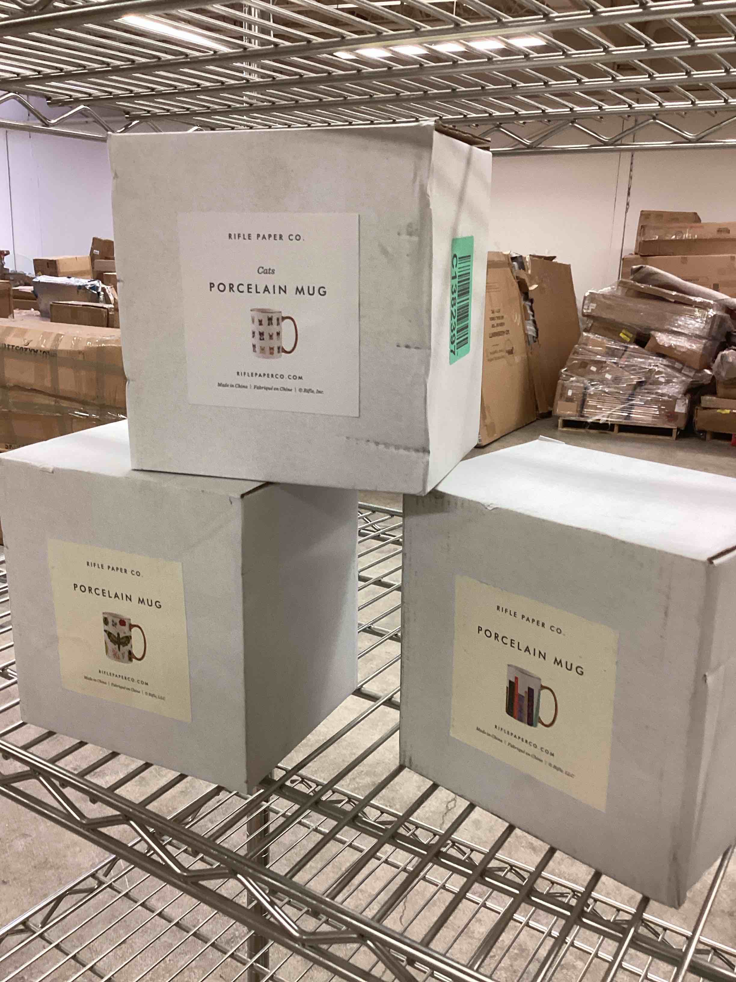 Condition photo showing New/Like New for assorted of porcelain mugs (different styles) 