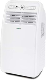 uhome portable air conditioner, 8000 btu compact ac unit with cooling, dehumidifier, fan, remote control and window mount kit included, white