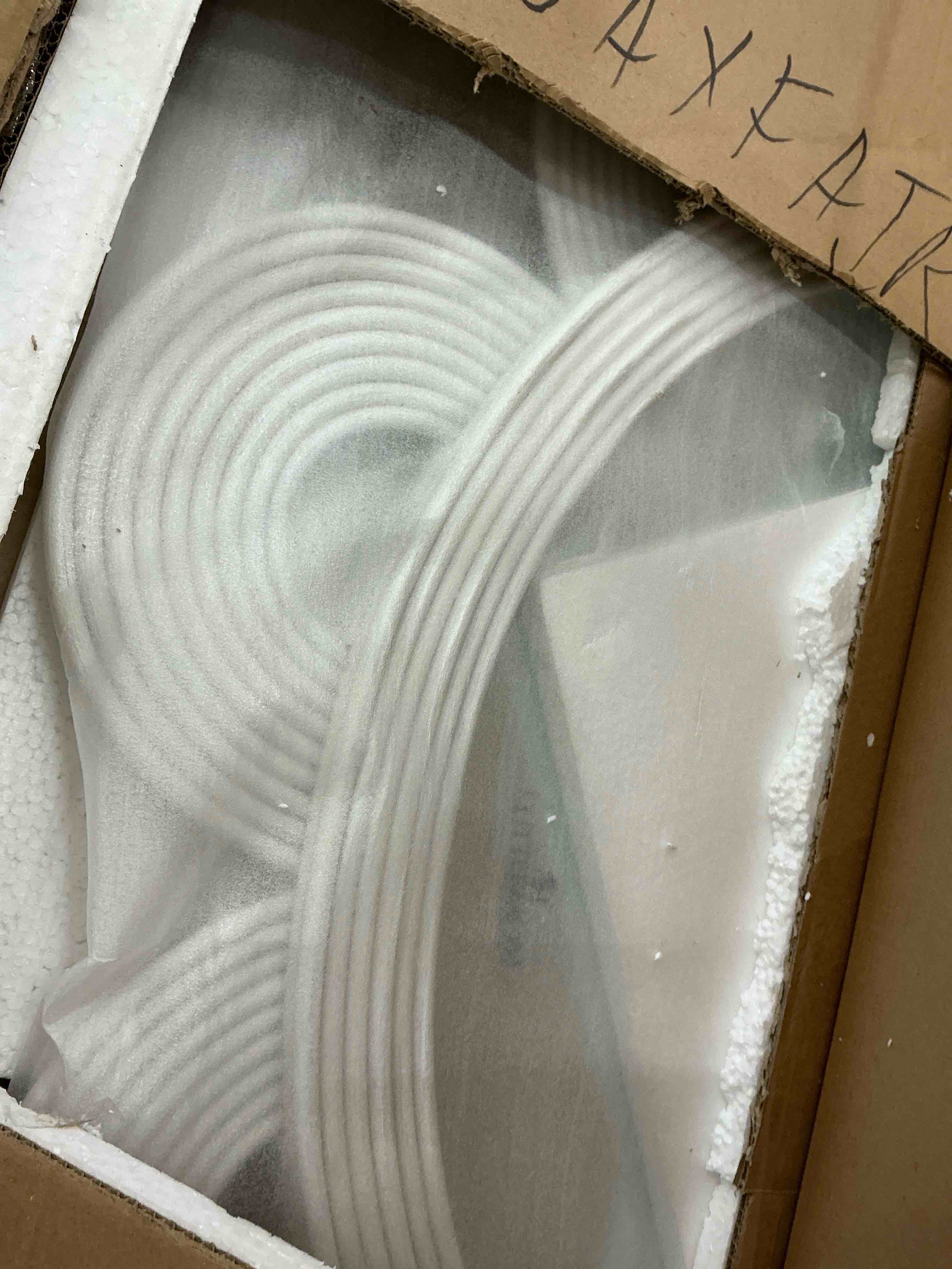 Condition photo showing Good Condition for uttermost 08177 clematis - round mirror-46 inches tall and 46 inches wide, white color