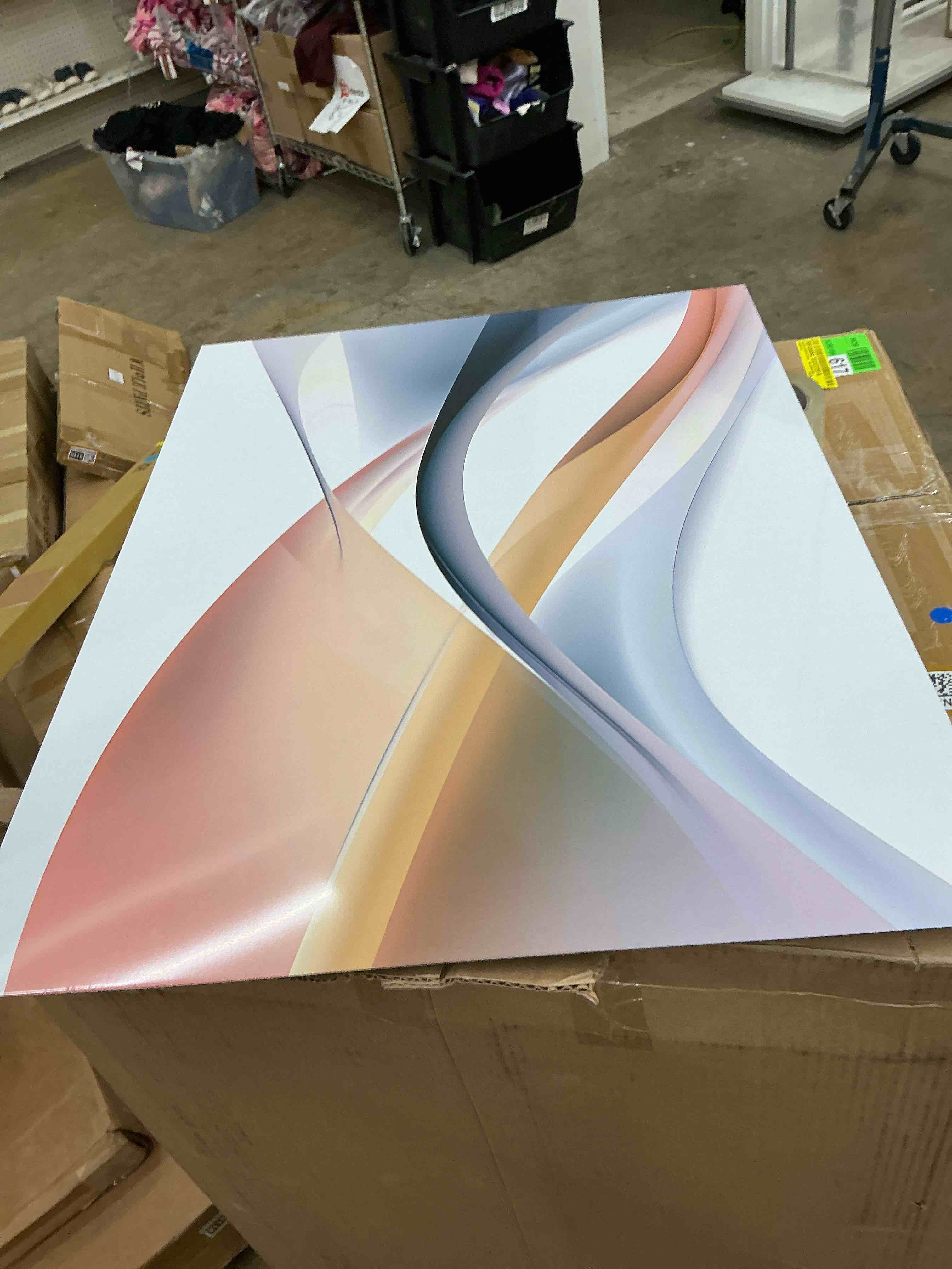 Condition photo showing Good Condition for " orange blue fractal ripples vi "