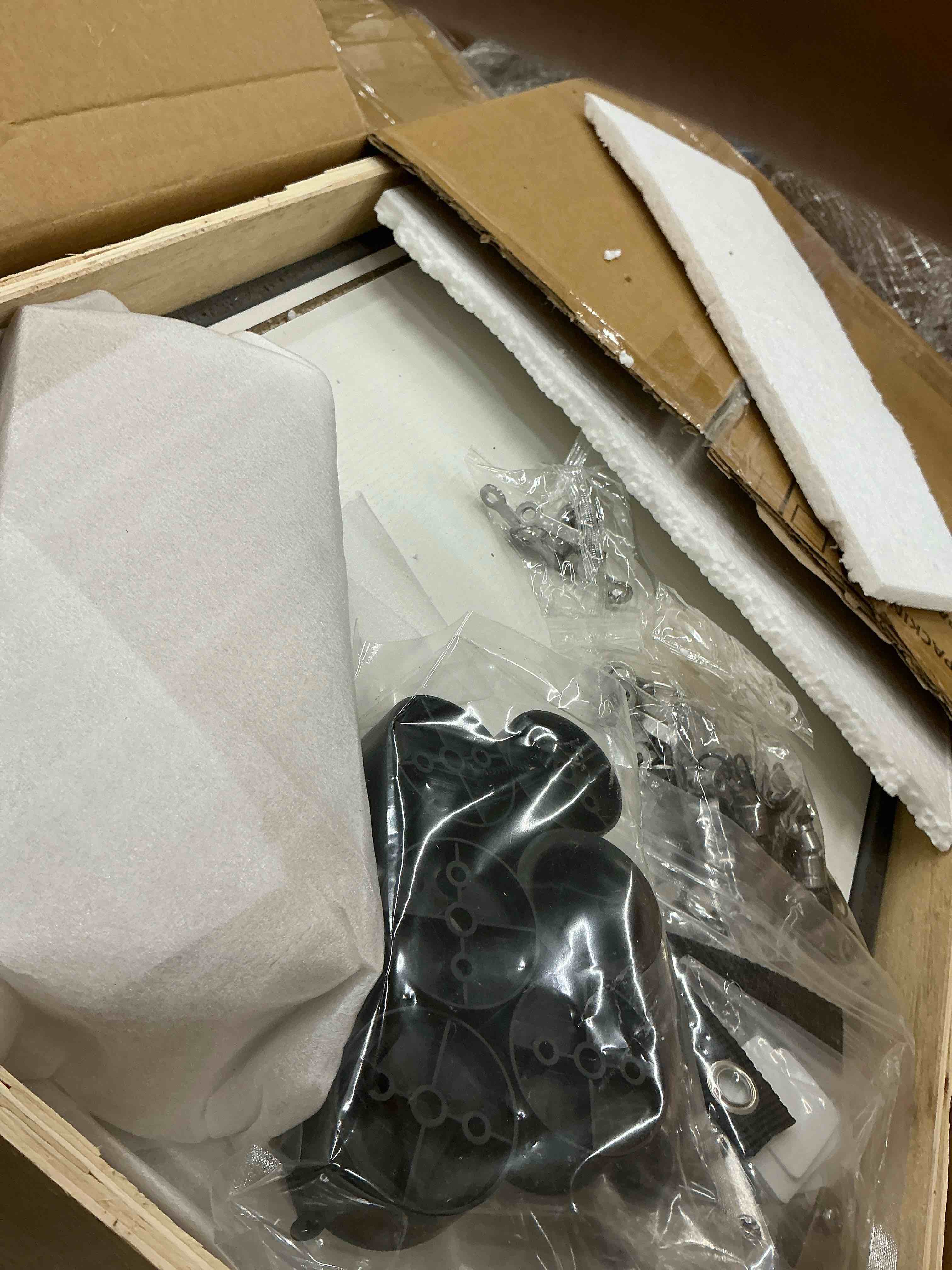 Condition photo showing Good Condition for lajon dining cabinet glass display cabinet (box 1 of 2 only)