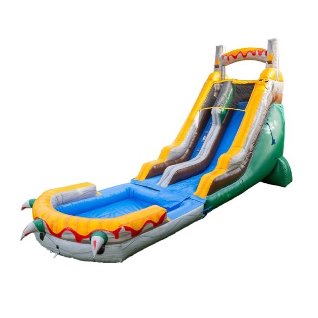 HeroKiddo T-Rex 18' Water Slide with Detachable Pool (no Blower)