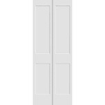 paintable 2-panel double bi-fold door ,white primed manufactured
