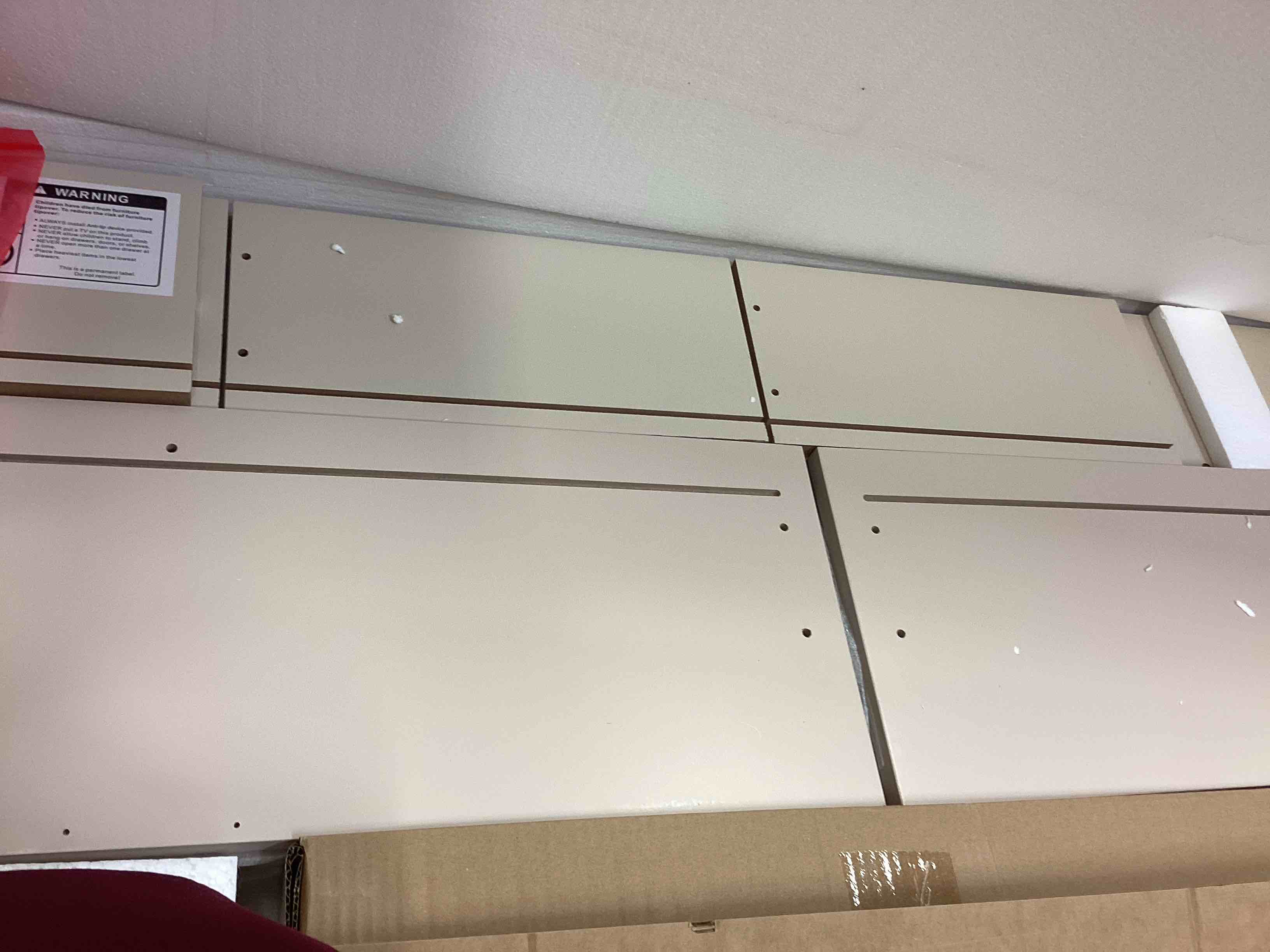 Condition photo showing Good Condition for maisonaria beige dresser for bedroom, 8 drawer double dresser, modern chest of drawers for bedroom, living room, entryway and closet, 55" l x 15.7" d x 37.4" h