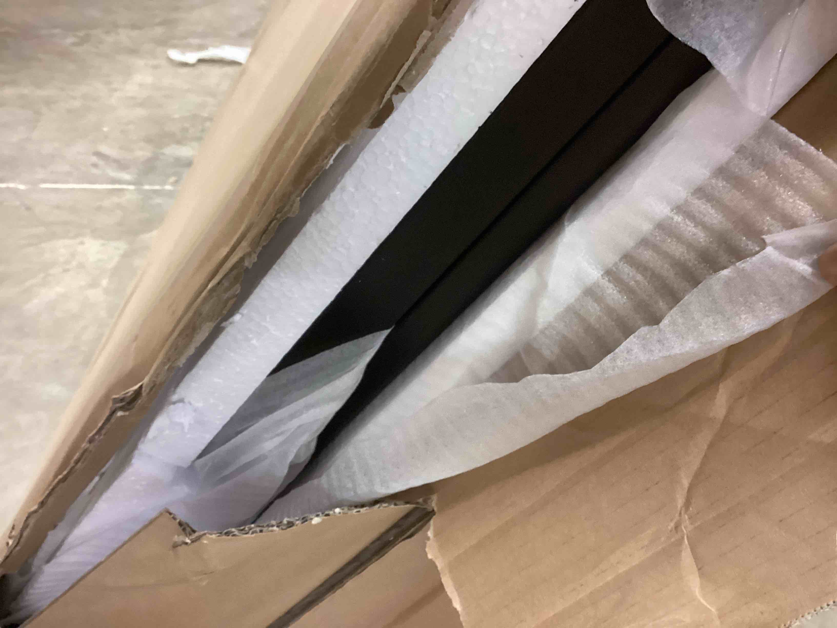 Condition photo showing Good Condition for 114133 graham wooden platform bed in black, king (incomplete only box #1 of 2) 