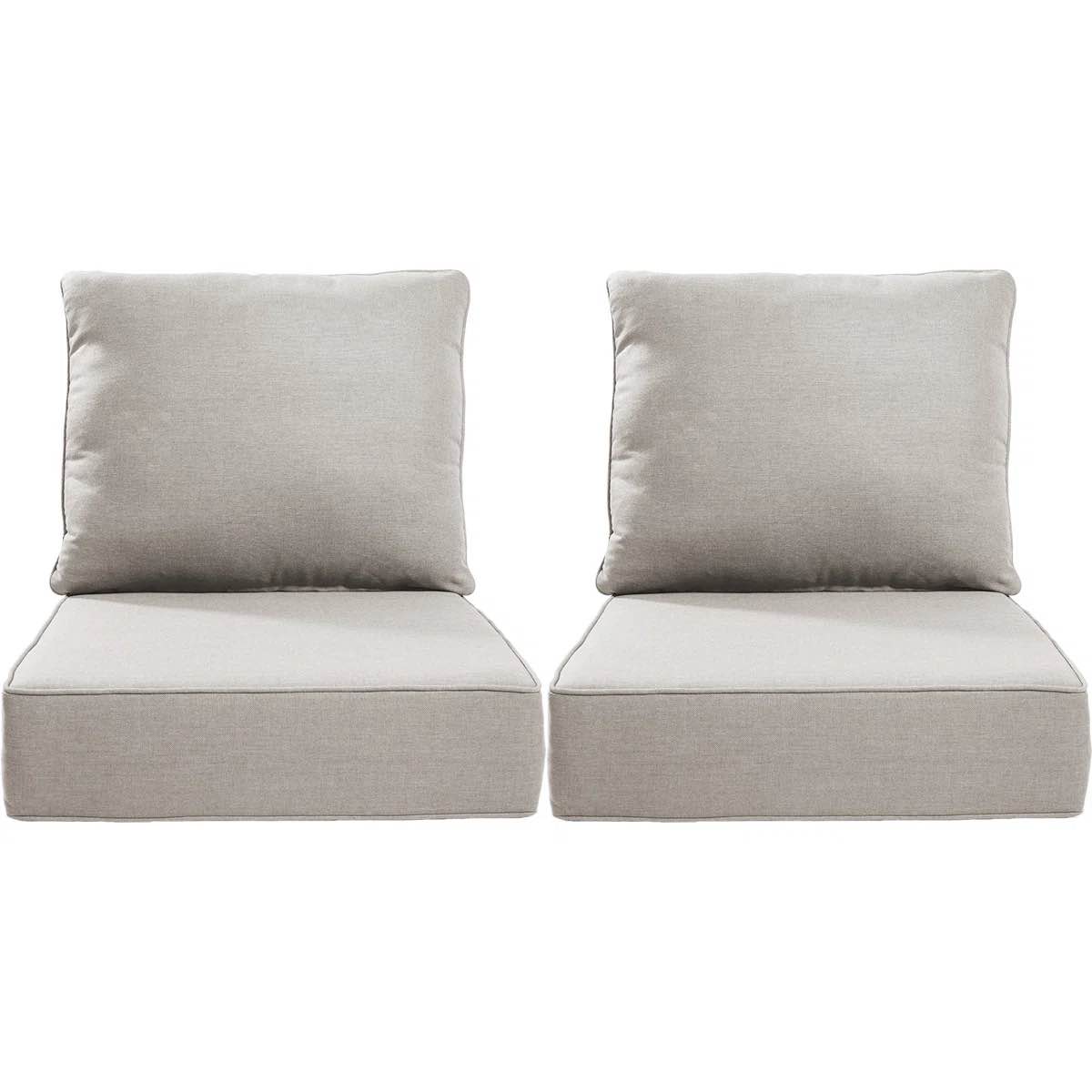 deb outdoor 6" thick cushion set - back cushions and seat cushions (color red) 