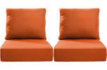 Deb Outdoor 6" Thick Cushion Set - Back Cushions And Seat Cushions 2-pack