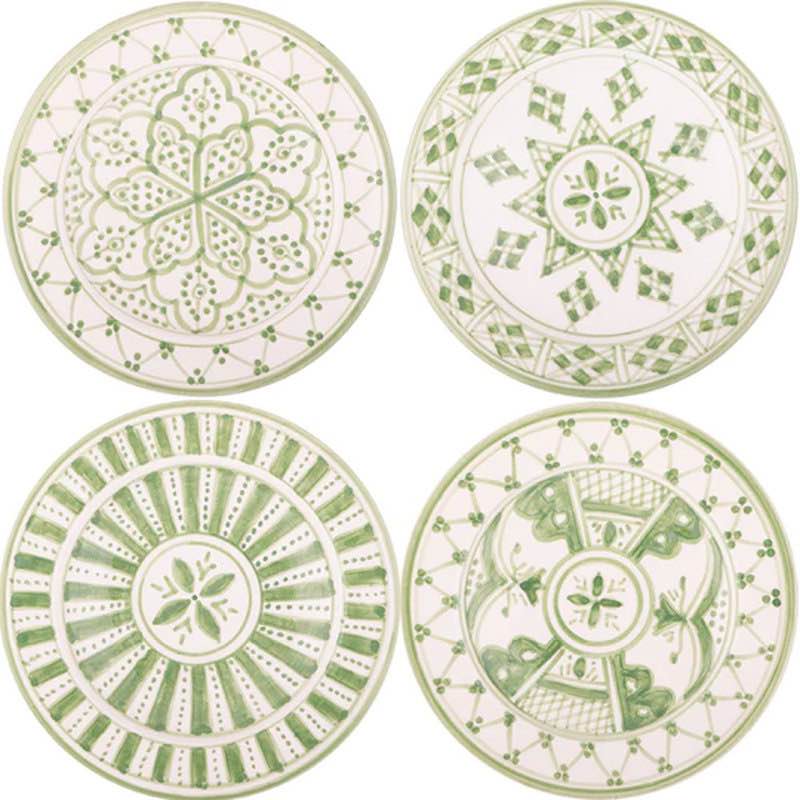 Tetjana 7" Handmade Ceramic Appetizer Plate set of 4