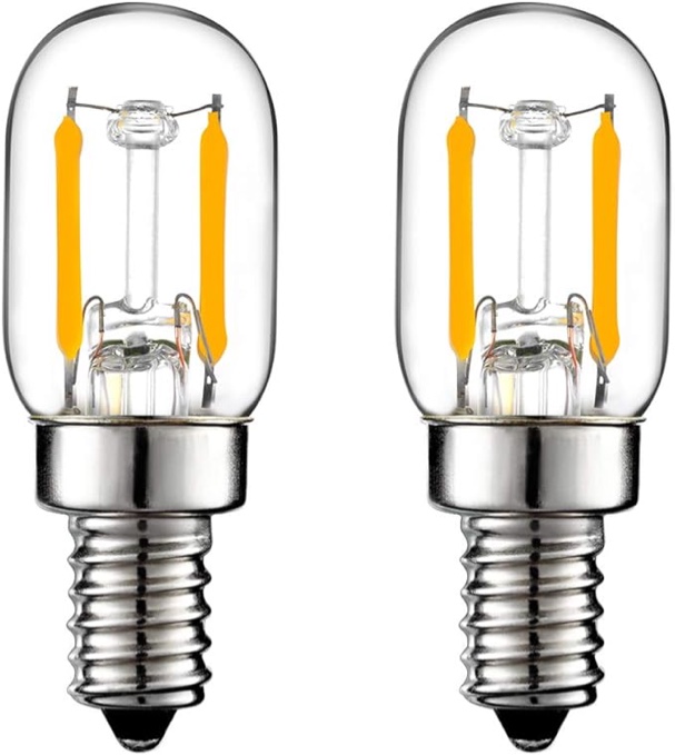 LiteHistory E12 1 watt Equal 15w Night Light Bulbs 150lm Himalayan Salt lamp Bulb 2700K t22 t7 led Bulb 2Pack (6 packs )