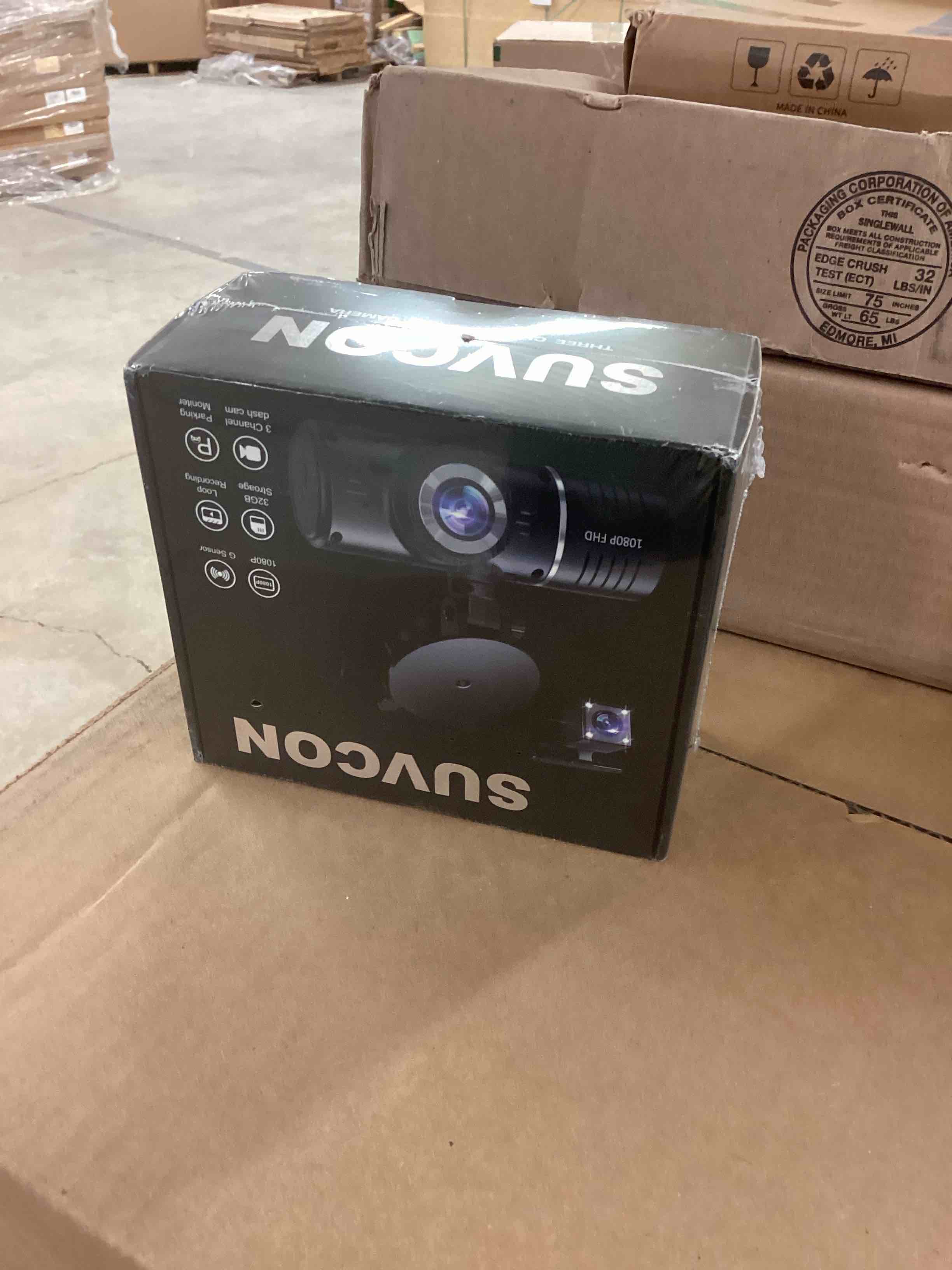 Condition photo showing New/Like New for Dash Cam Front and Rear, 1080P Dash Camera for Cars, 3 Channel Car Camera Front Rear and Inside with 32GB Card, Loop Recording, Night Vision, HDR, 24Hr Parking, G-Sensor