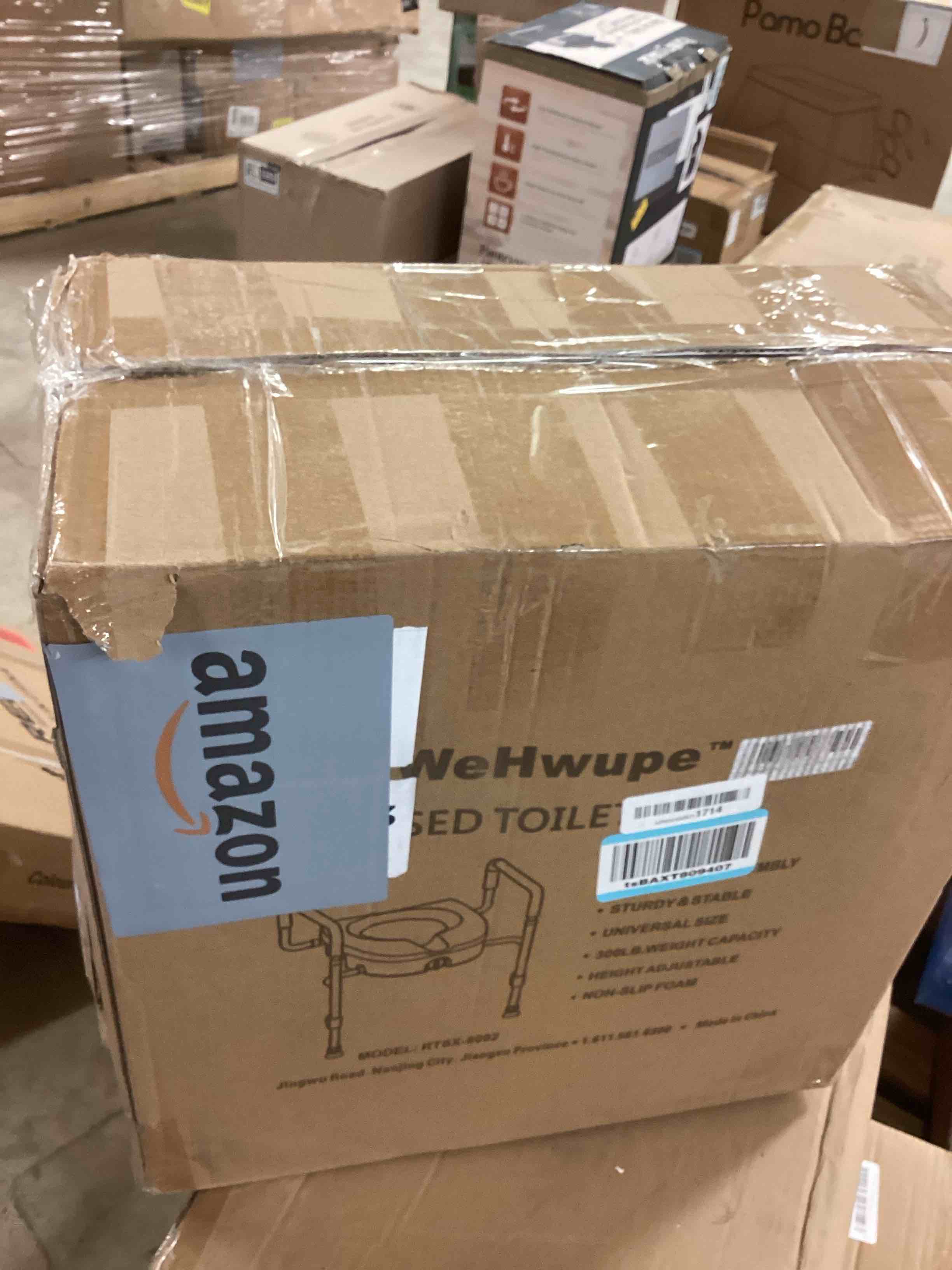 Condition photo showing Good Condition for Raised Toilet Seat with Handles for Elderly - Toilet Seat Risers for Seniors with Adjustable Padded Arms - Elevated Toilet Safety Seat for Standard or Elongated Commode