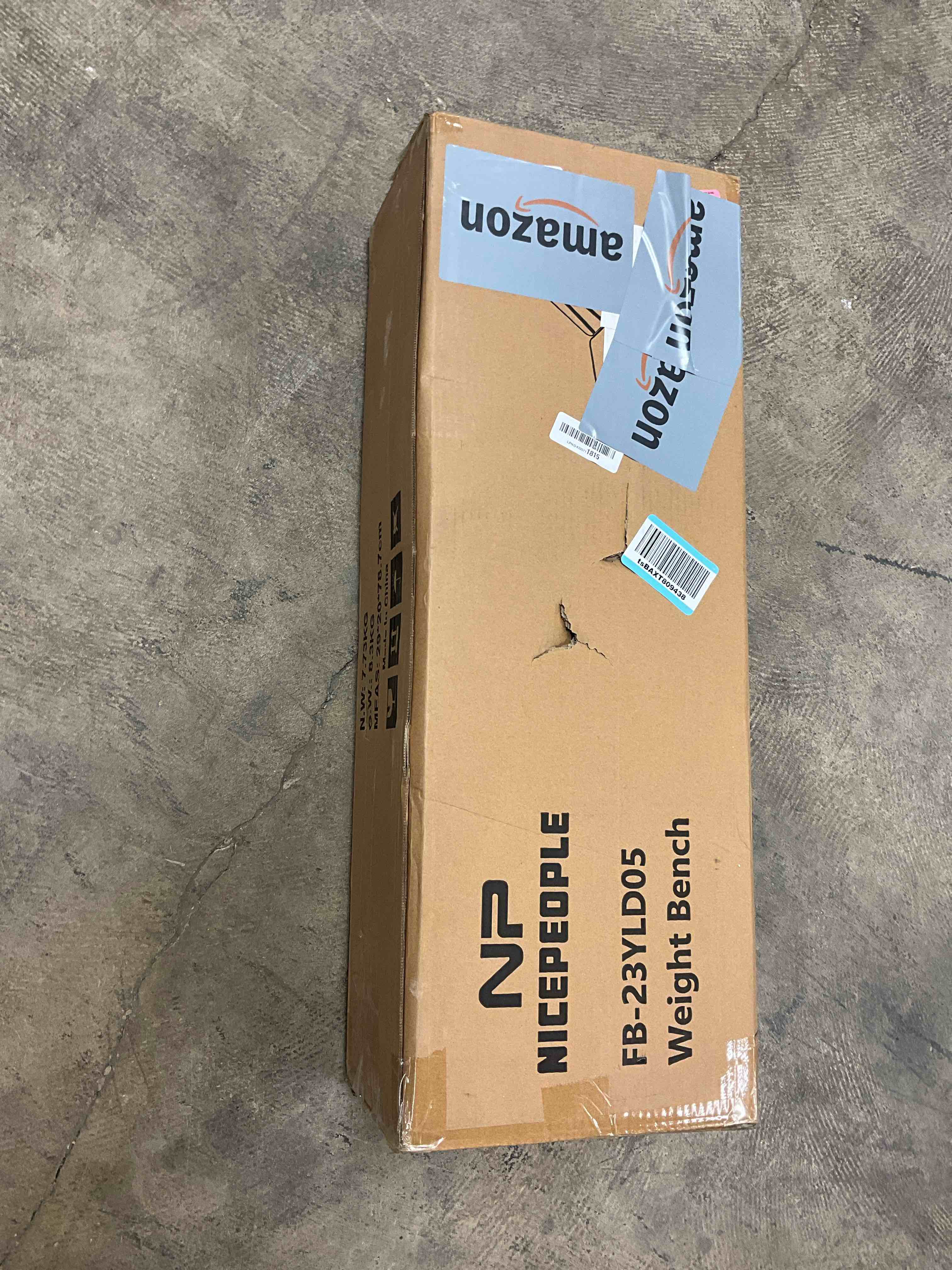 Condition photo showing Good Condition for NICEPEOPLE Basic Weight Bench for Home Gym, 8 Backrests Adjustable Bench with 660LBS Weight Capacity for Chest Shoulders Arms Muscles, Foldable and Compact for Small Space Apartment Room