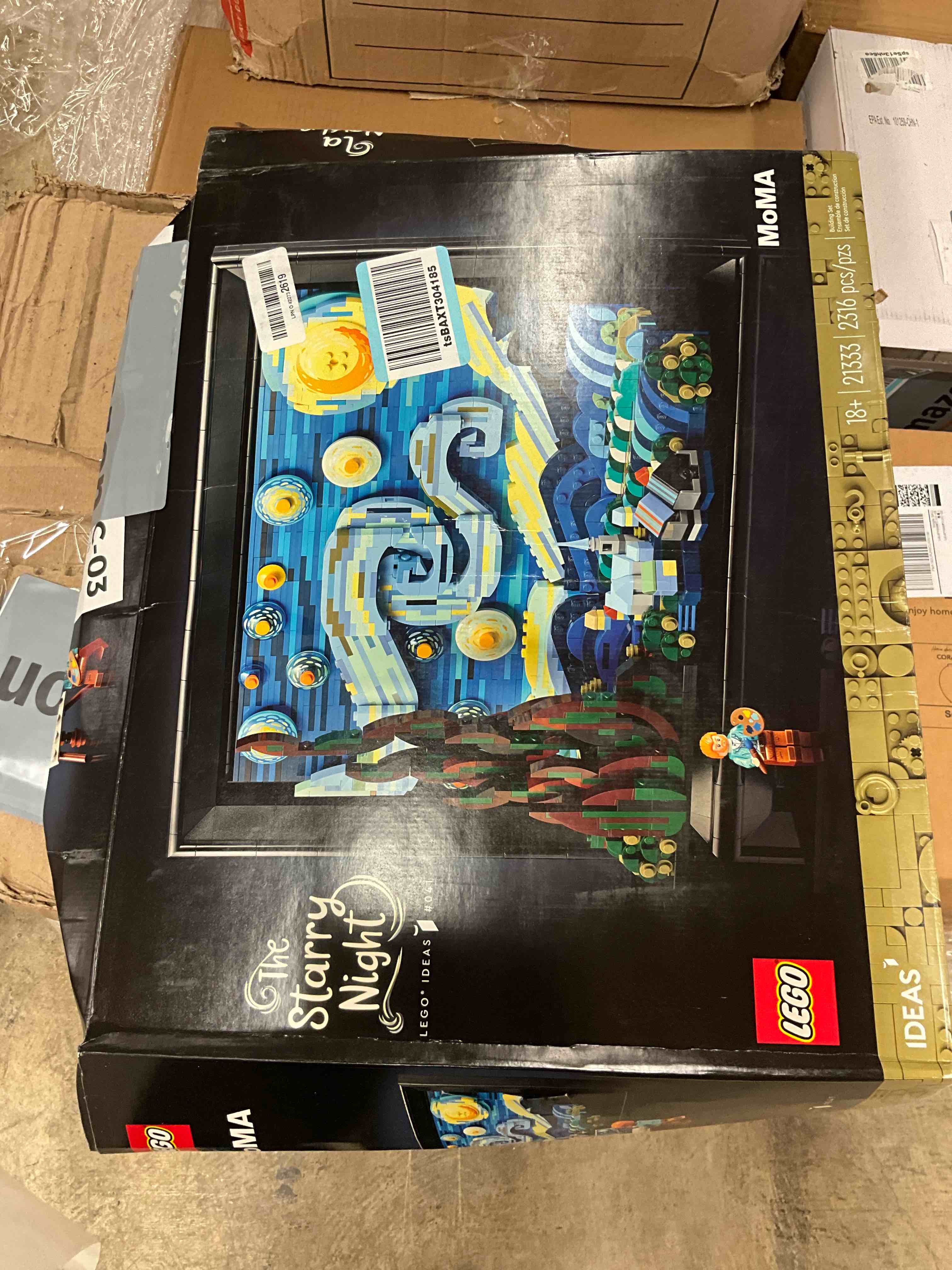 Condition photo showing Good Condition for LEGO Ideas Vincent Van Gogh The Starry Night - Building Set for Adults, Ages 18+ - Beautifully Detailed Home Wall Art Decor - Gift for Men & Women - 21333 Standard Packaging
