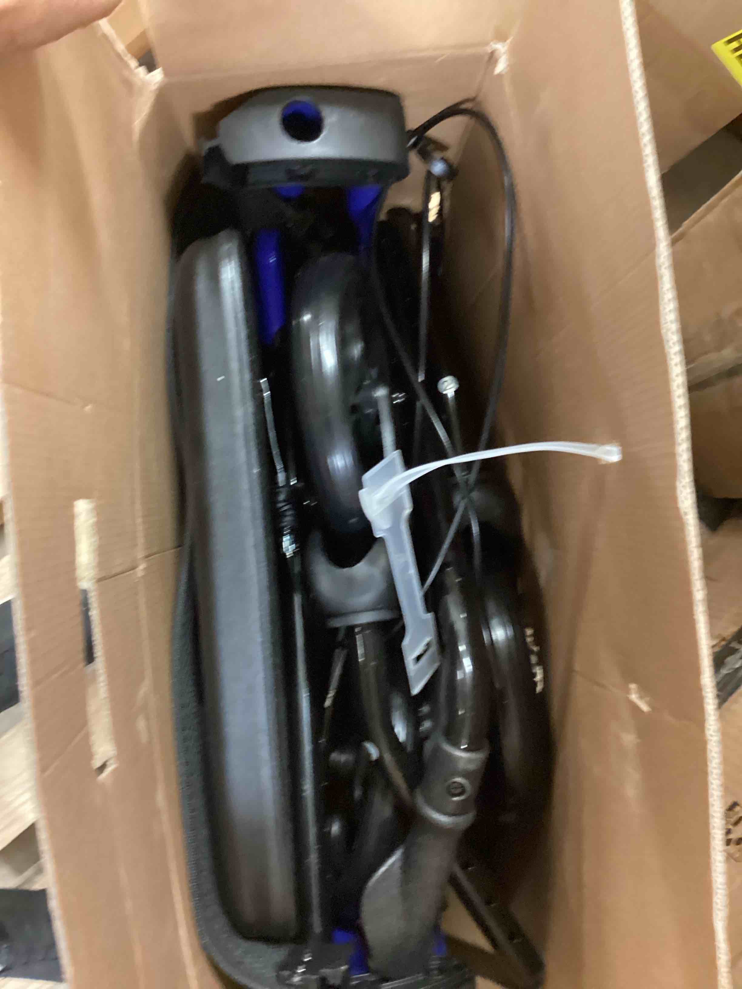 Condition photo showing Good Condition for HOMLAND Foldable Rollator Walkers with Seat for Seniors, 8'' Big Wheels, 350 lb. Weight Capacity, Adjustable Handles and Seat Height, Lightweight Rolling Walker, Blue 350 Pound Blue