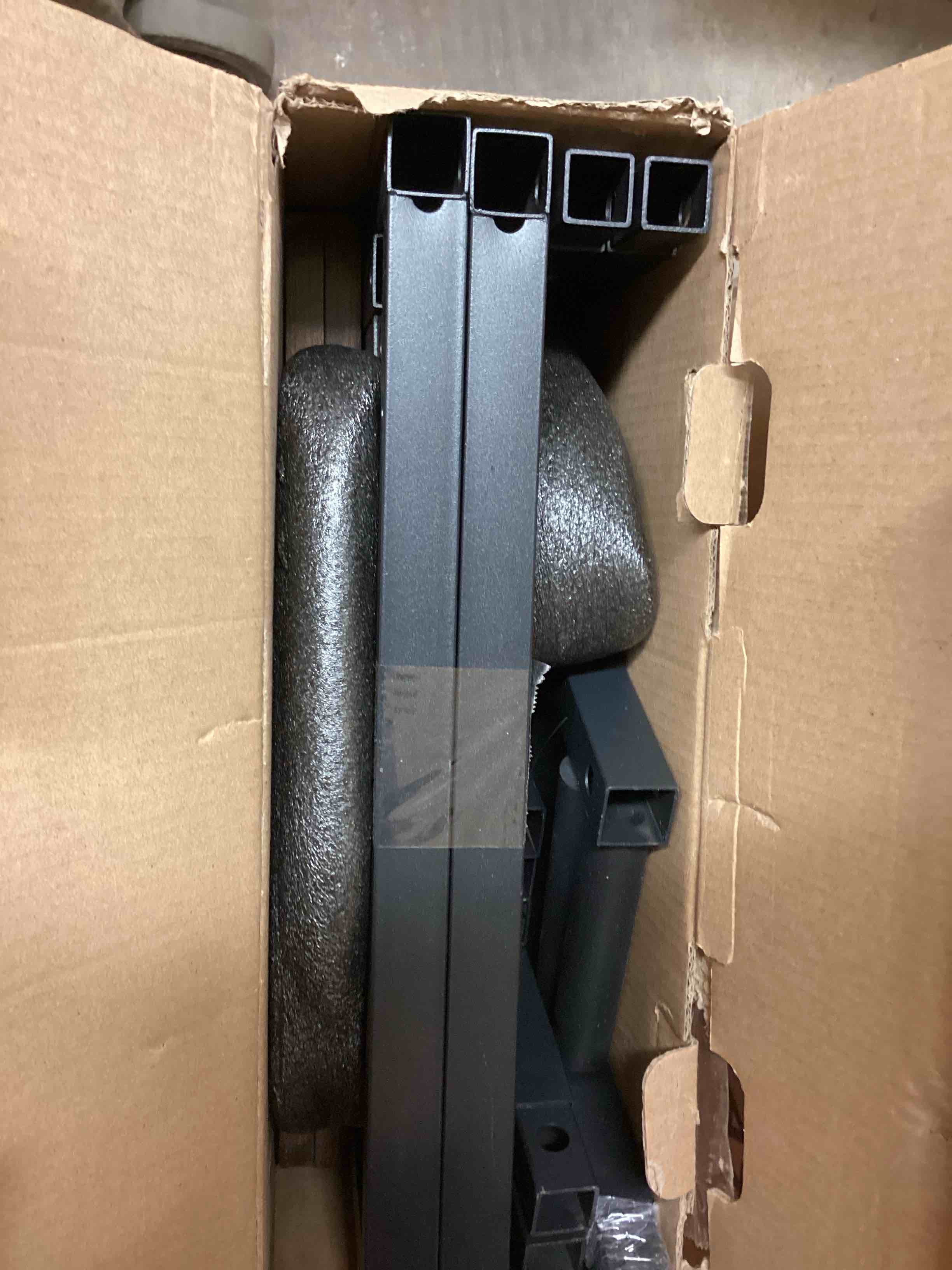 Condition photo showing Good Condition for Guitar Stand, Multiple Guitar Rack Holder with Top Storage Shelf for Acoustic, Electric Guitar, Bass, Guitars Display Rack for 7 String Instruments, for Home, Stage, Studio Music Room, Black Matte Black