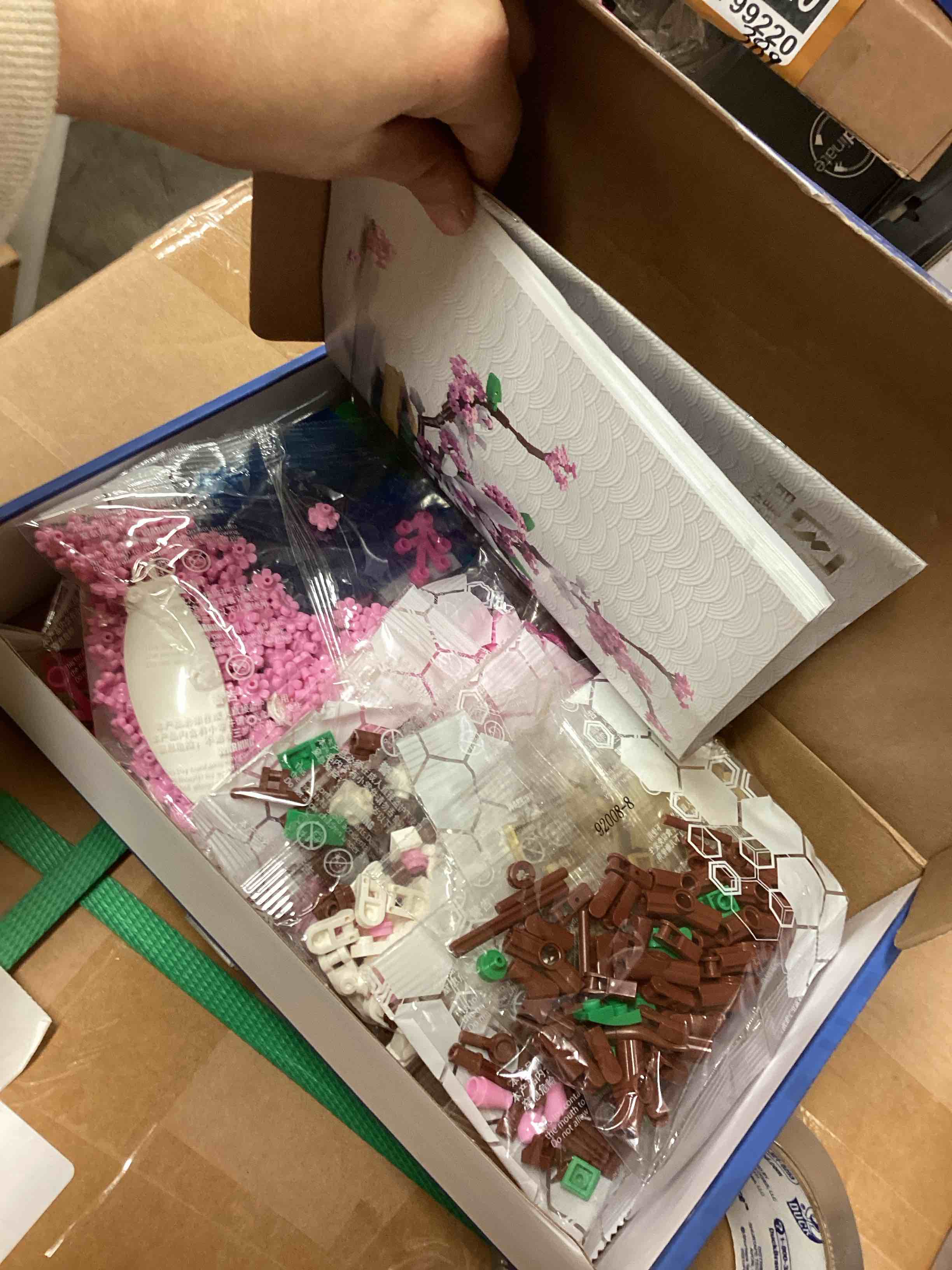 Condition photo showing Good Condition for dOvOb Decor Lilac Bonsai Plant Building Blocks Set, Flower Bouquet Model Toys as Gift for Adult, Idea Display Pieces for The Home or Office(974 Pieces)