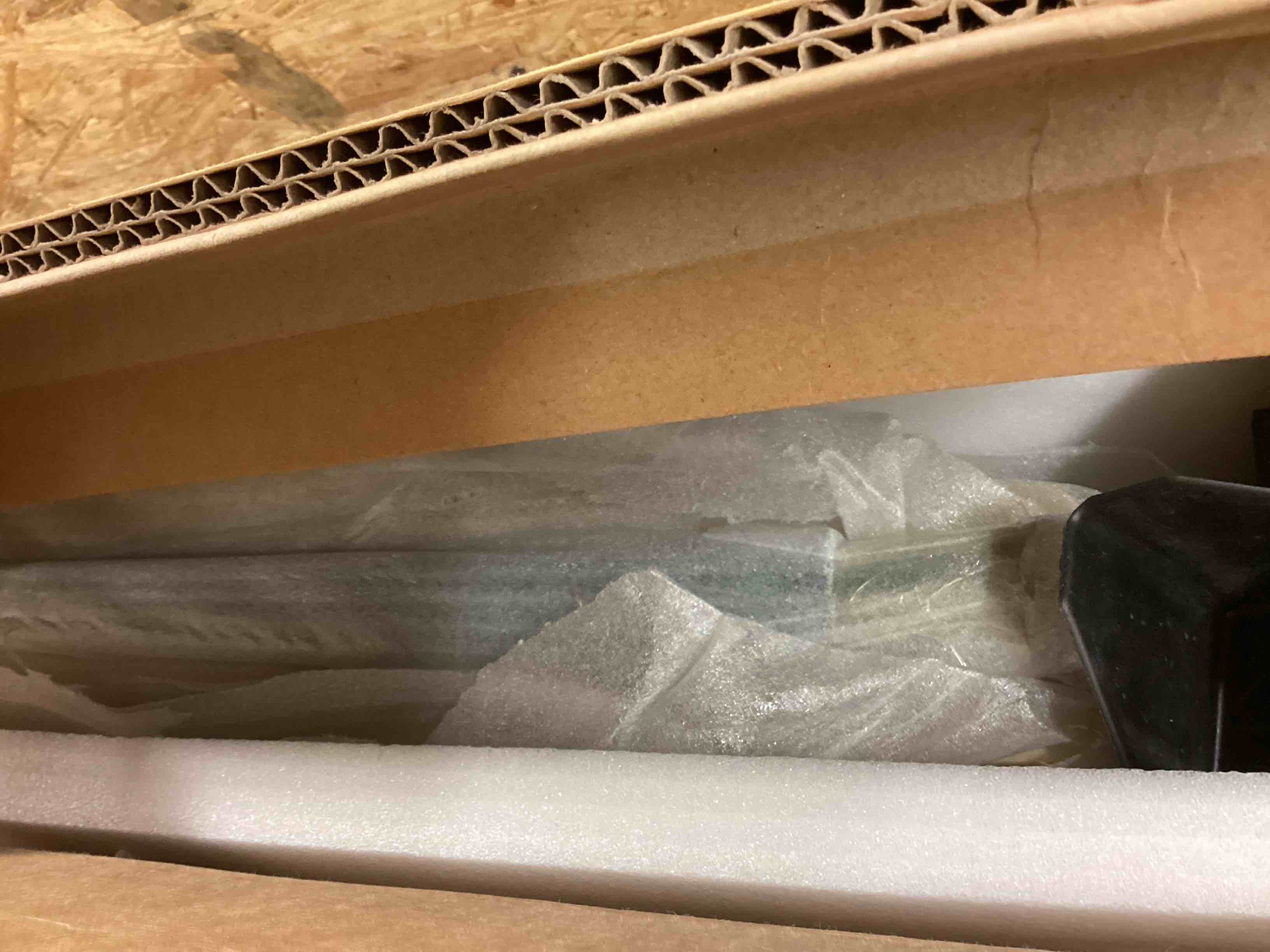 Condition photo showing Good Condition for Modern L Shaped Rotating Executive Office Desk with Drawers (59.8'')(incomplete box 1 ) 