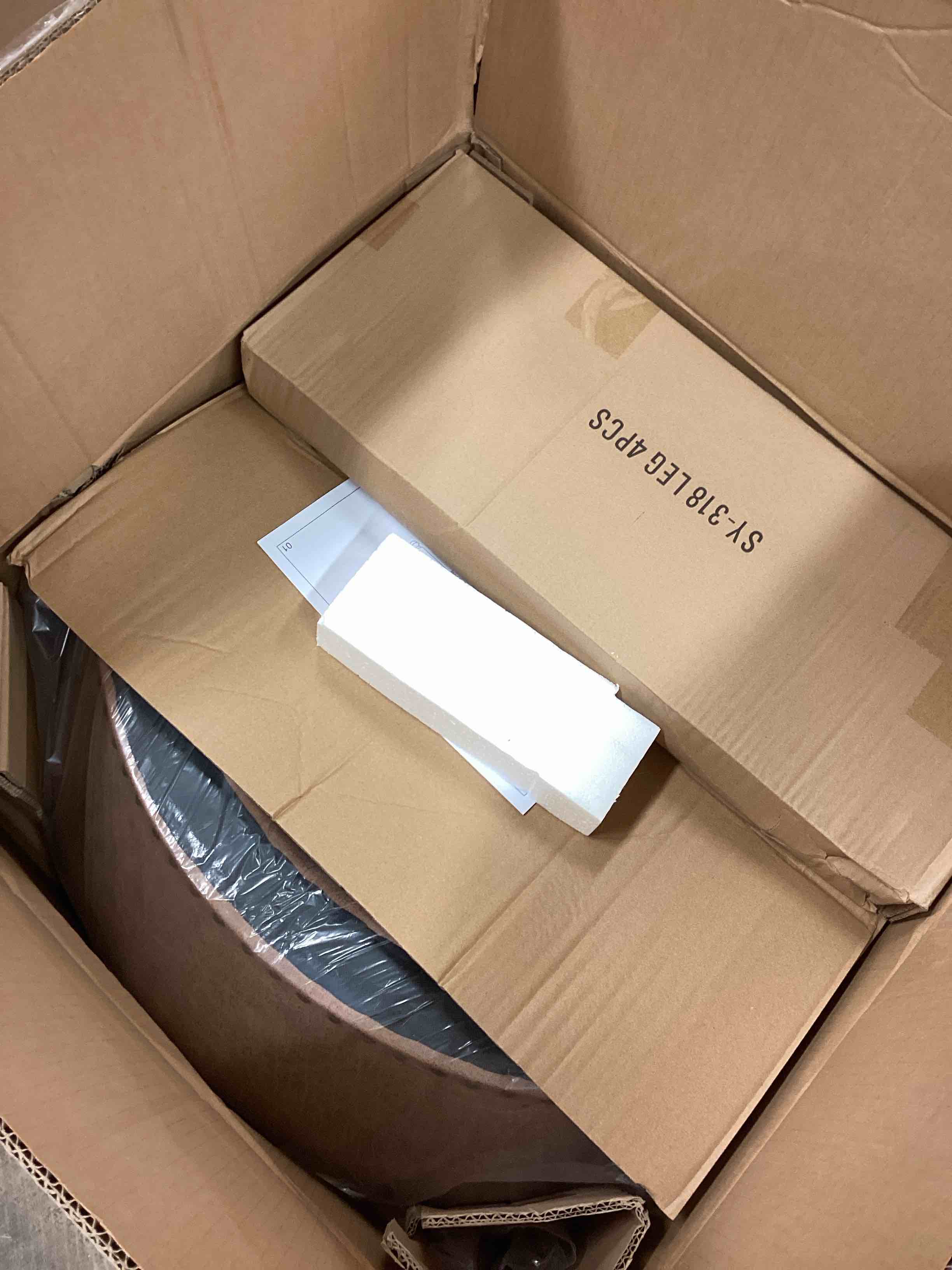 Condition photo showing New/Like New for LEEMTORIG Dining Chairs with Casters and Arms, Accent Kitchen Table Chairs with Wheels, Roller Poker Table Chairs, Wooden Captains Chair, Espresso Legs & Yellowish Brown SY-318-LT